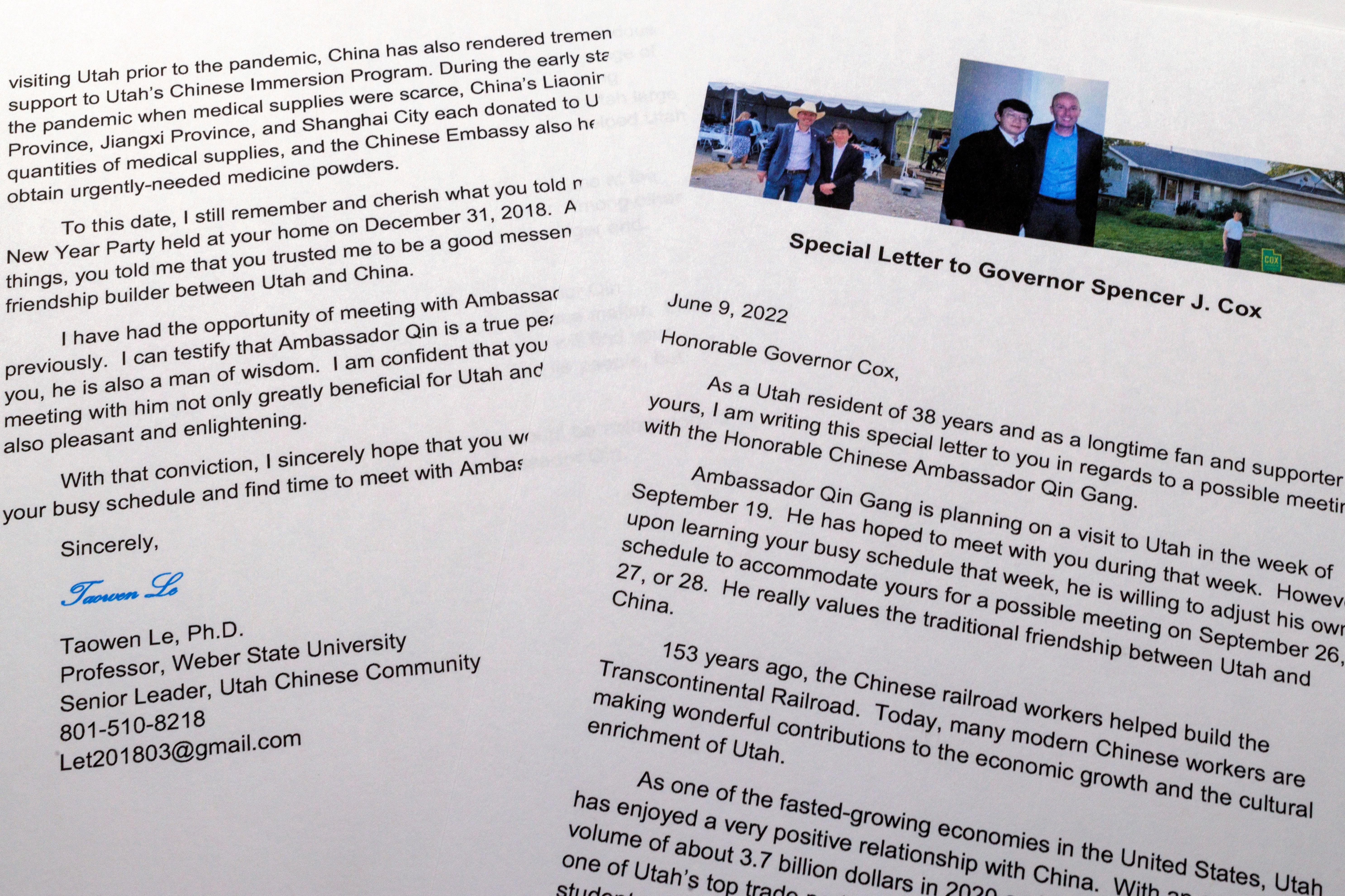 China Utah Influence