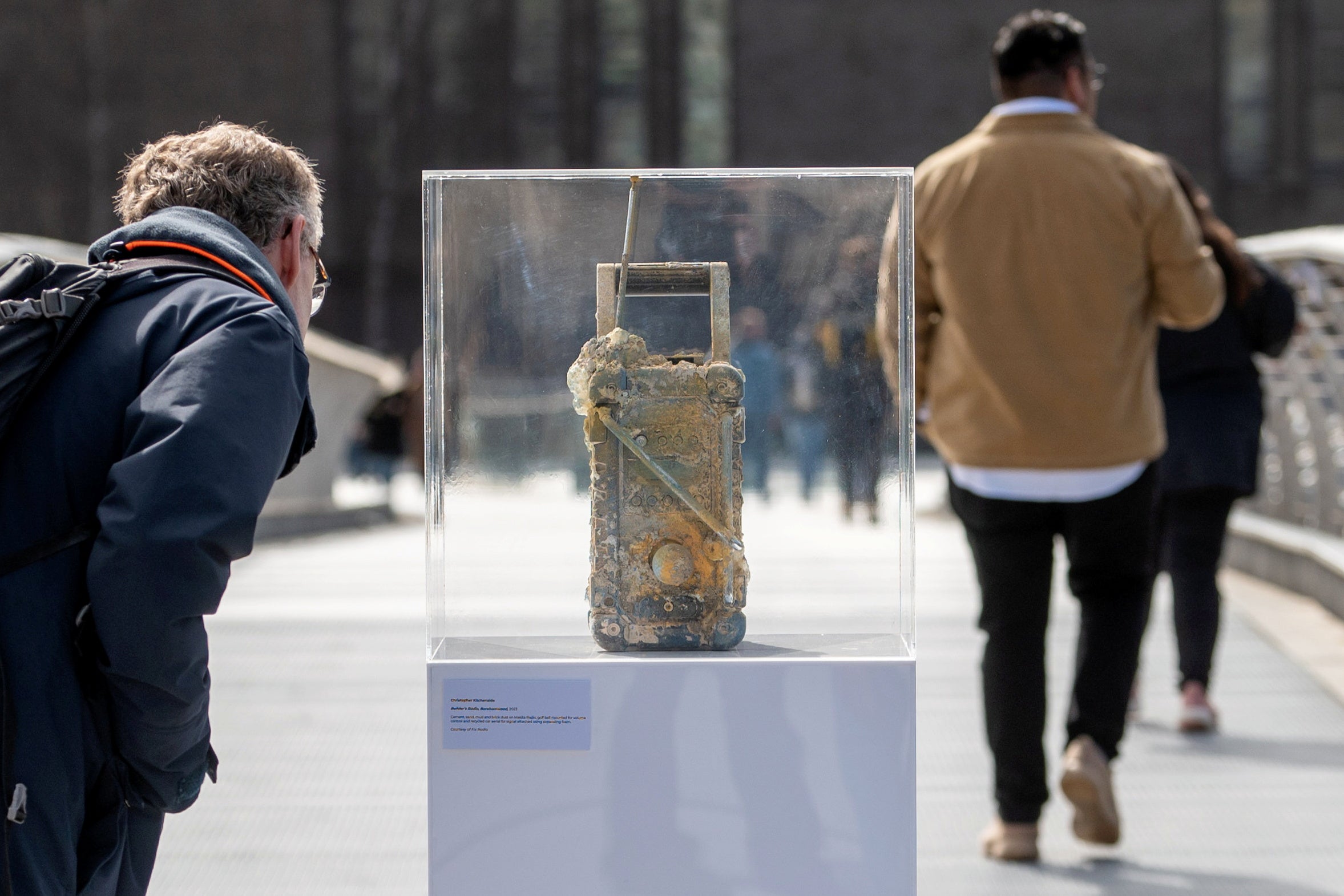 The radio went on show as a symbol of the art Britain’s tradespeople carry out every day