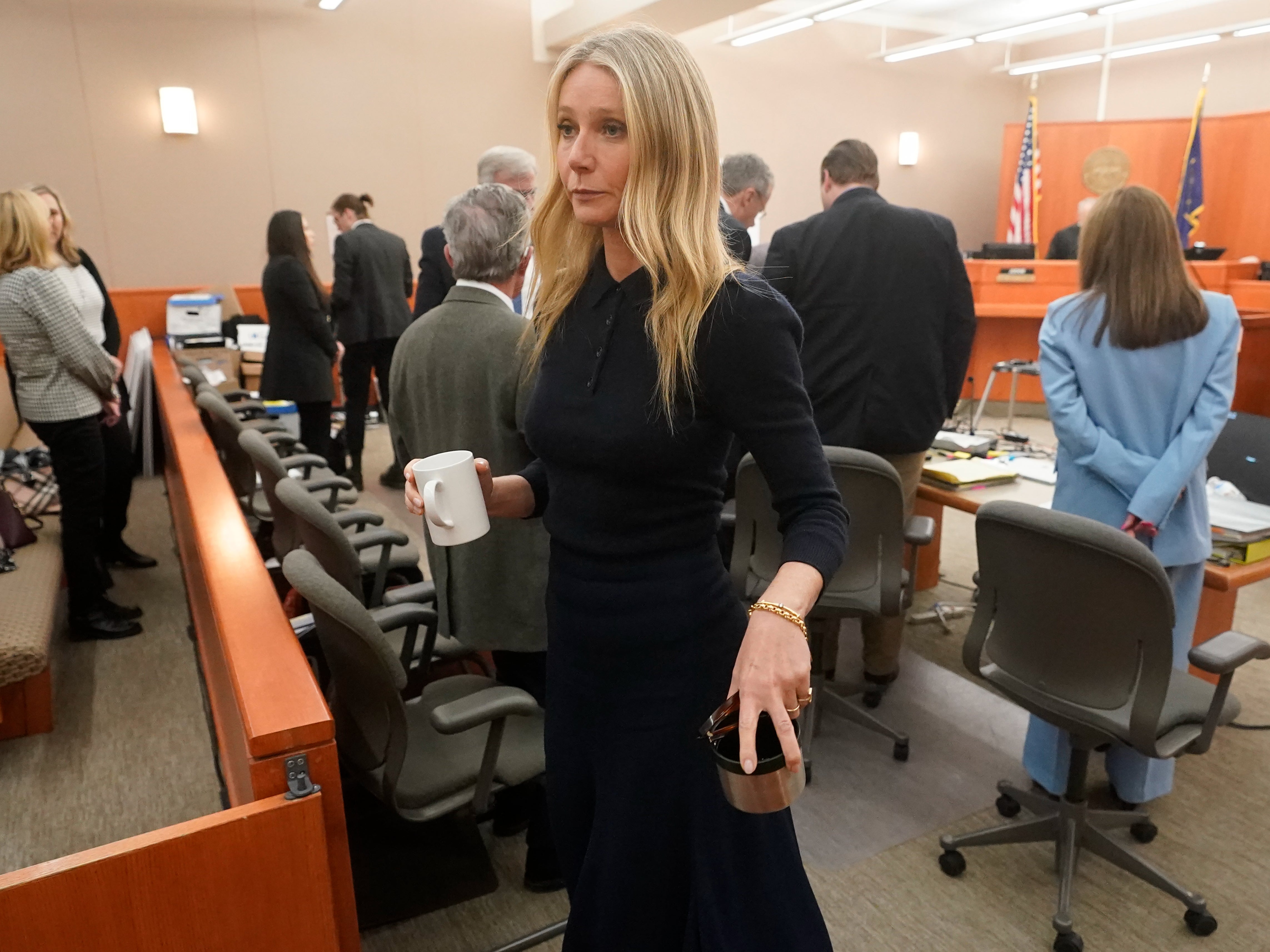 Gwyneth Paltrow in court on 24 March 2023, in Park City, Utah