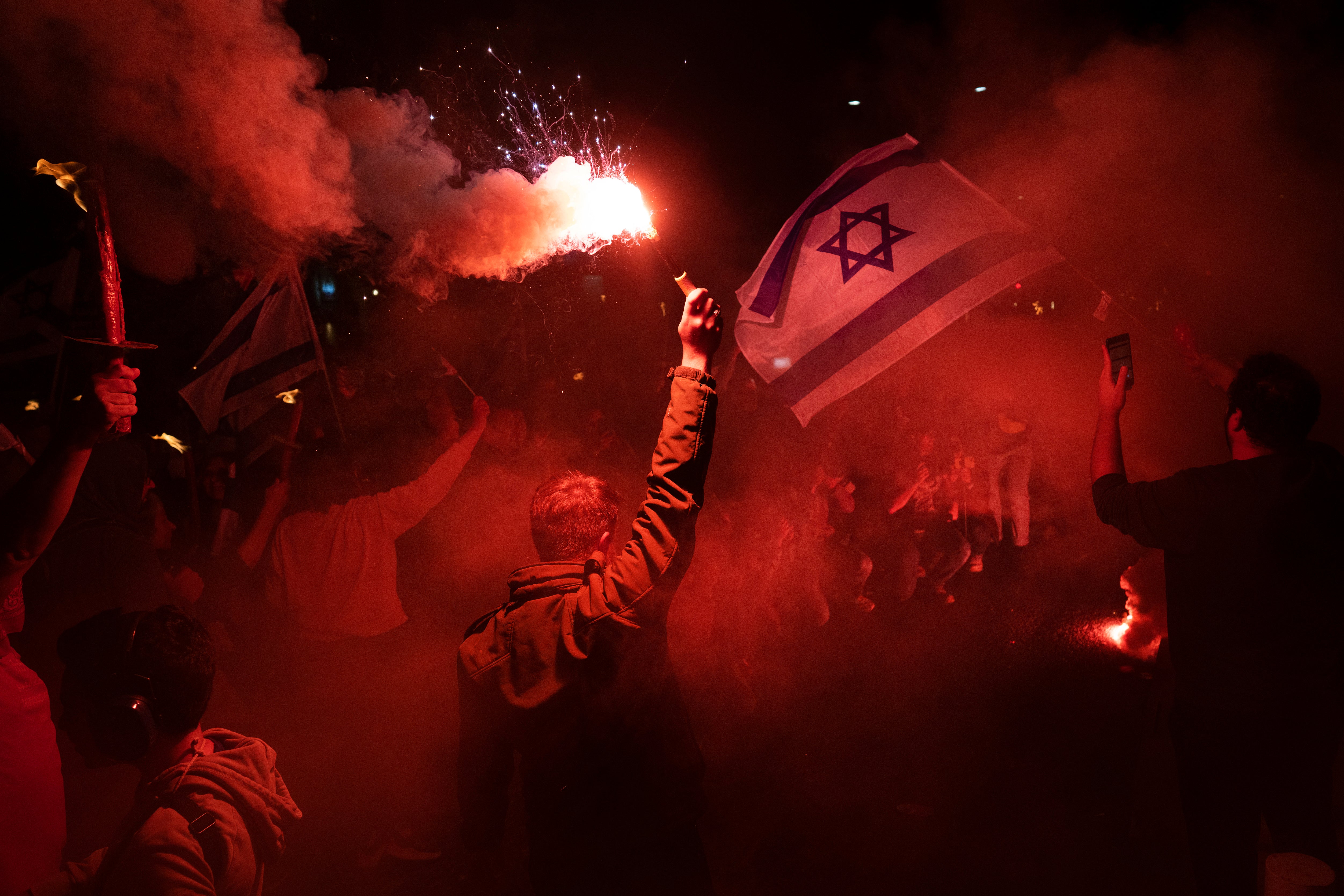 Israelis protest against plans by Prime Minister Benjamin Netanyahu’s government to overhaul the judicial system