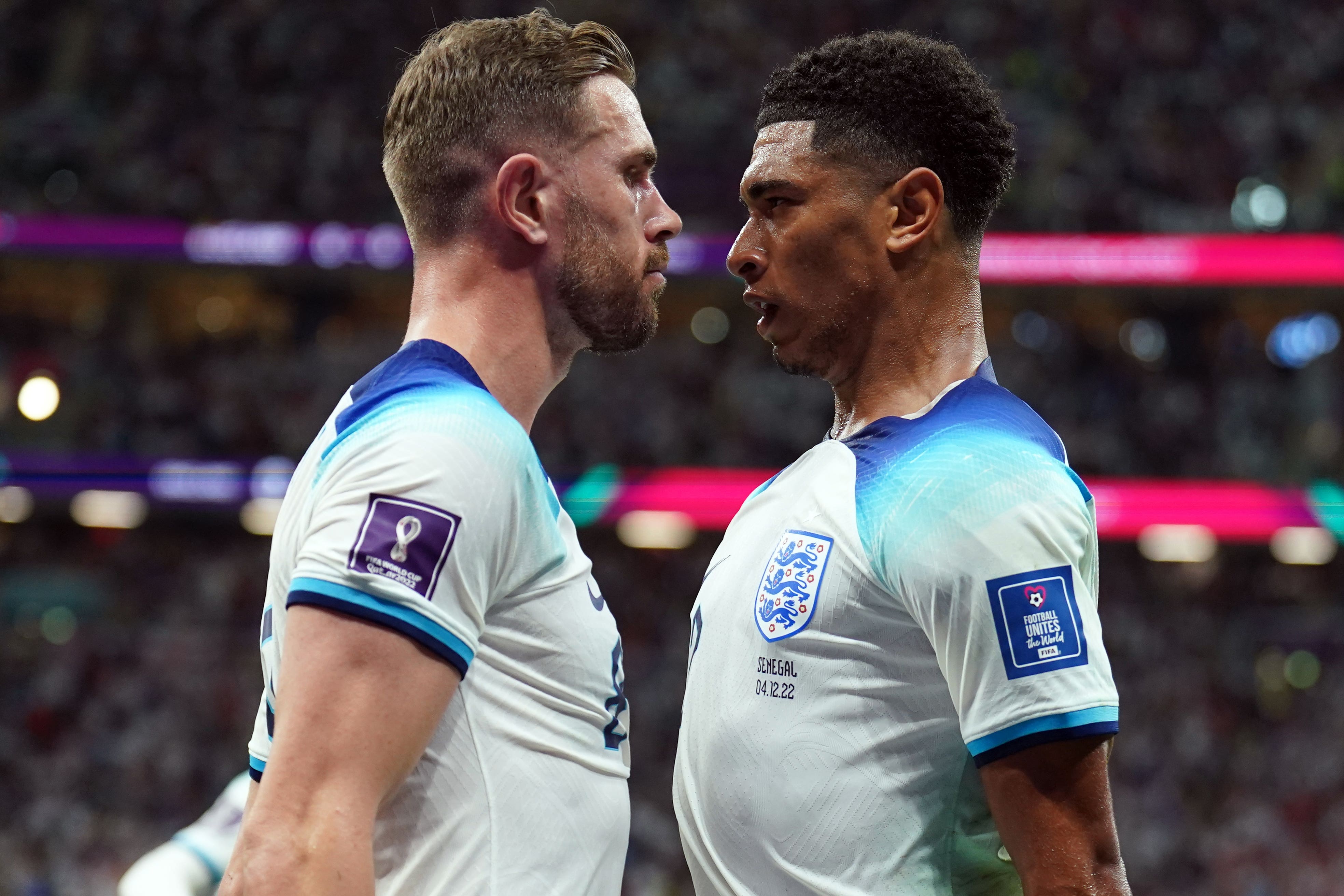 Jordan Henderson (left) has been impressed by England colleague Jude Bellingham (Mike Egerton/PA)