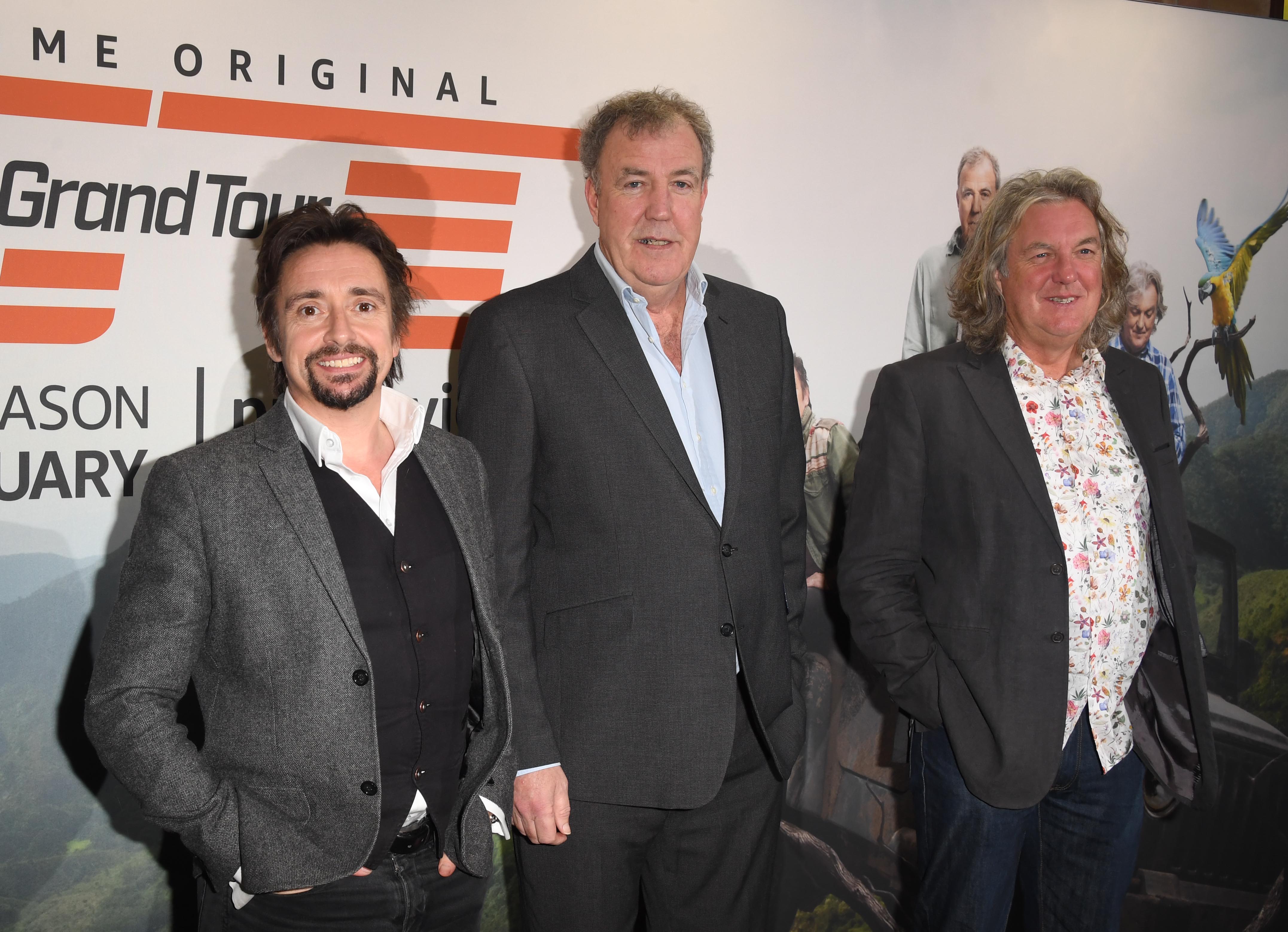 Presenters Hammond, Jeremy Clarkson and James May