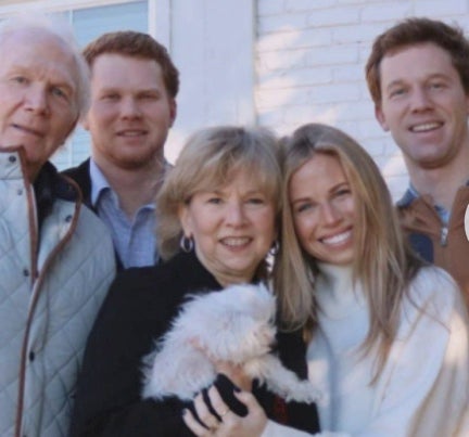 Cynthia Peak (centre) in a photo shared by a family friend