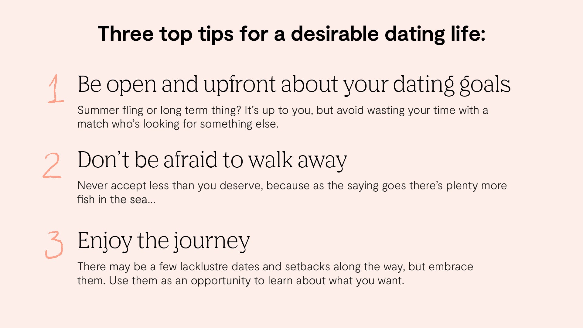 The guide shares advice on how singles can tackle undesirable dating behaviours and engineer more positive experiences