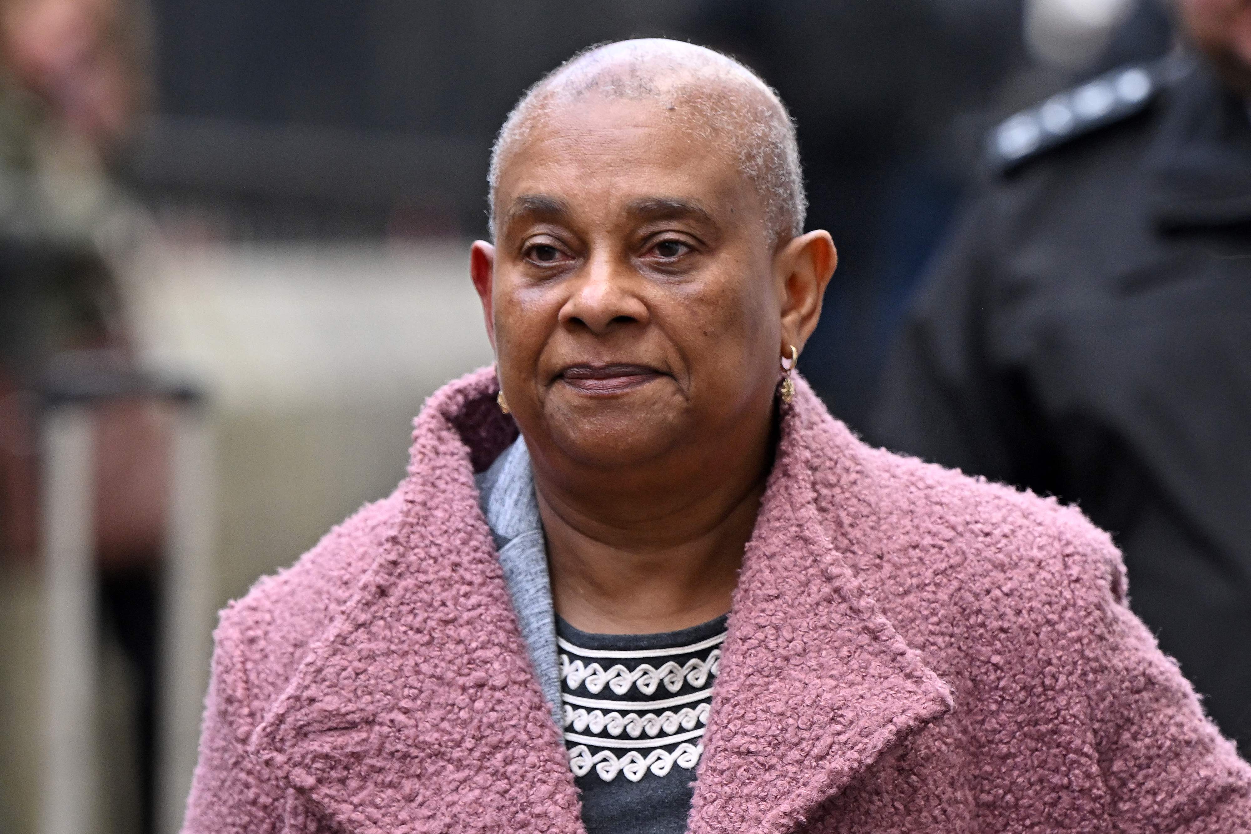 Doreen Lawrence, mother of murdered Stephen Lawrence, leaves from the Royal Courts of Justice on Monday