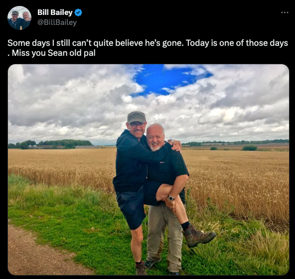 Bill Bailey shares touching Sean Lock post