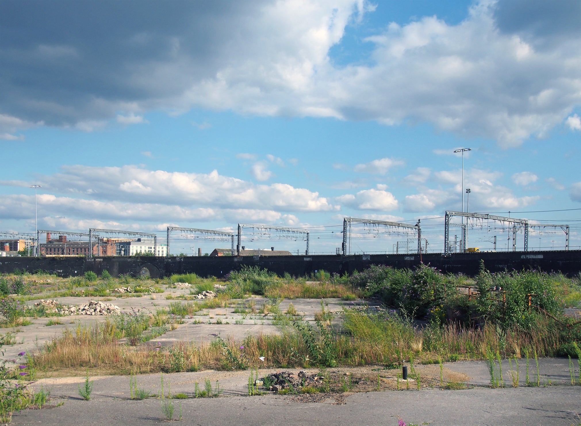 A brownfield site awaiting development in Leeds