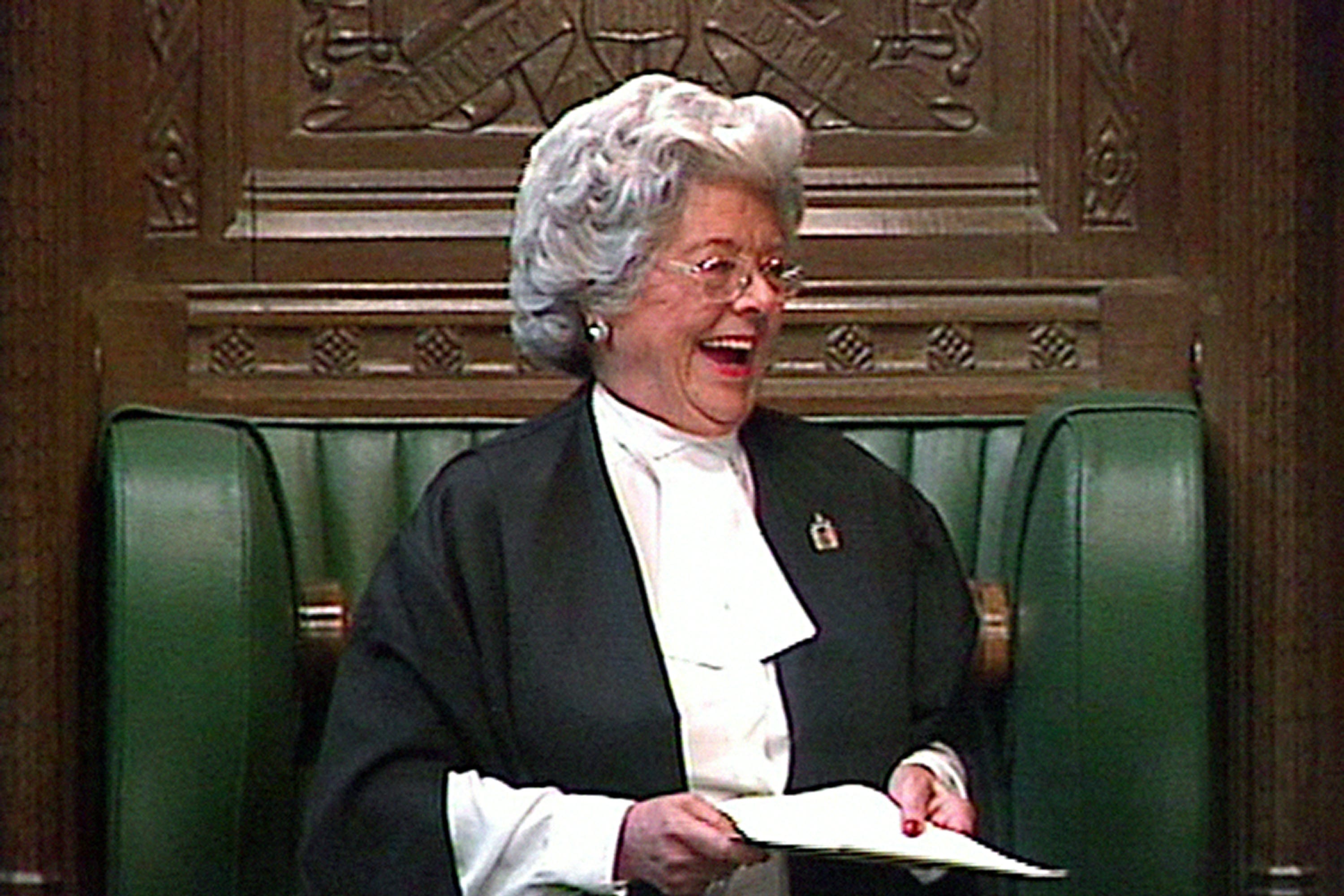 Betty Boothroyd was the first female Commons speaker