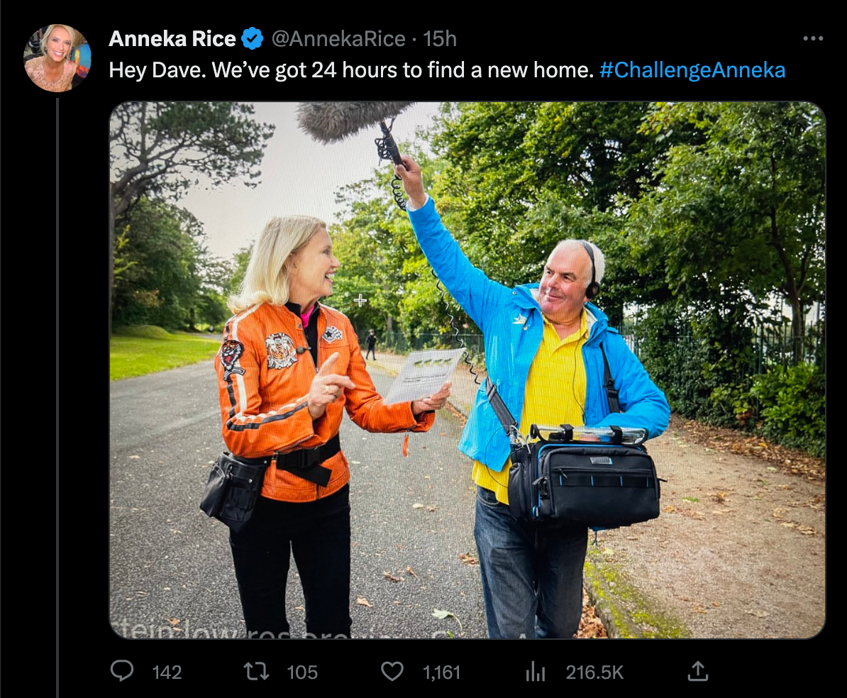 Anneka Rice takes Channel 5’s decision to drop ‘Challenge Anneka; in her stride