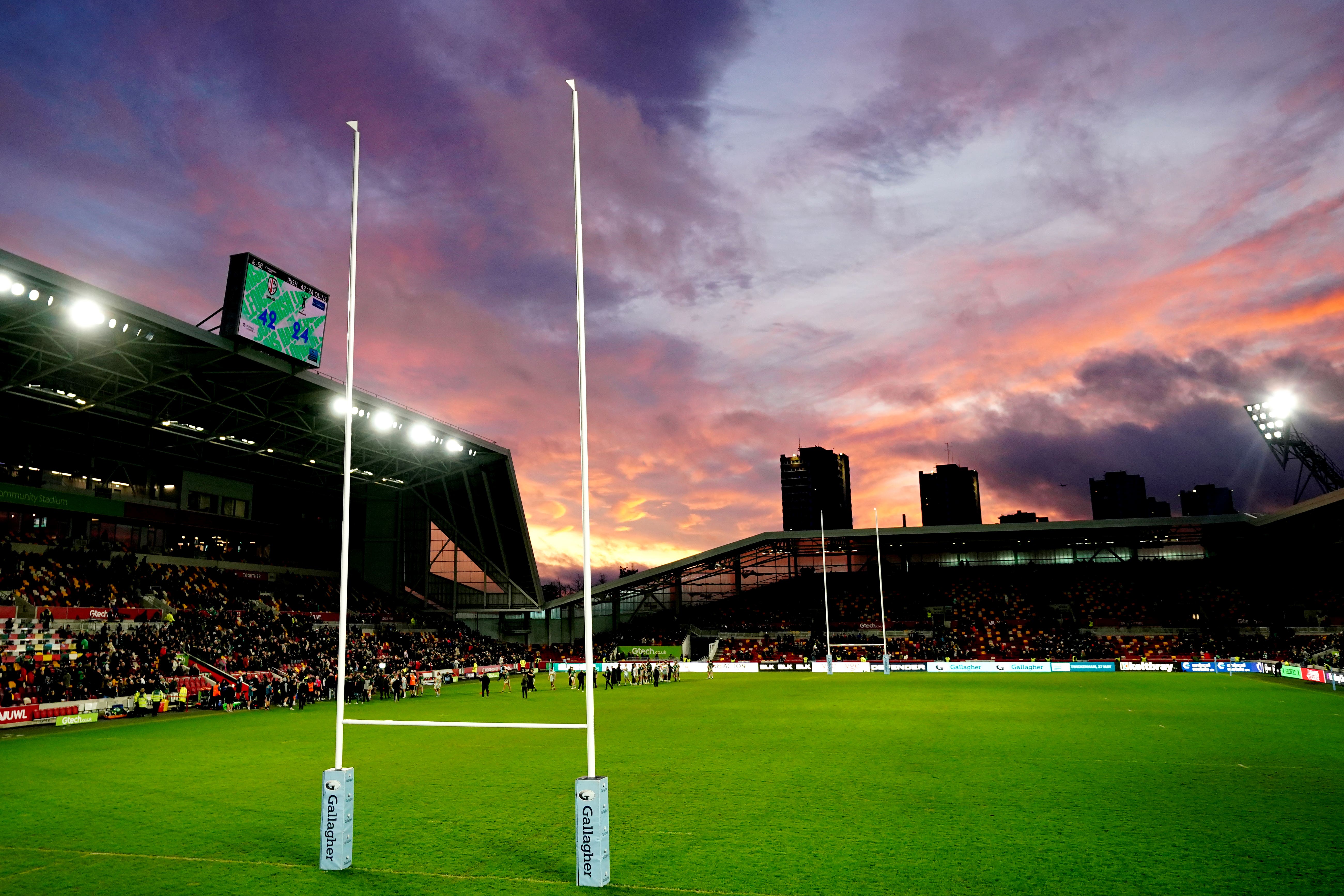 Fears are growing over London Irish’s finances (Zac Goodwin/PA)