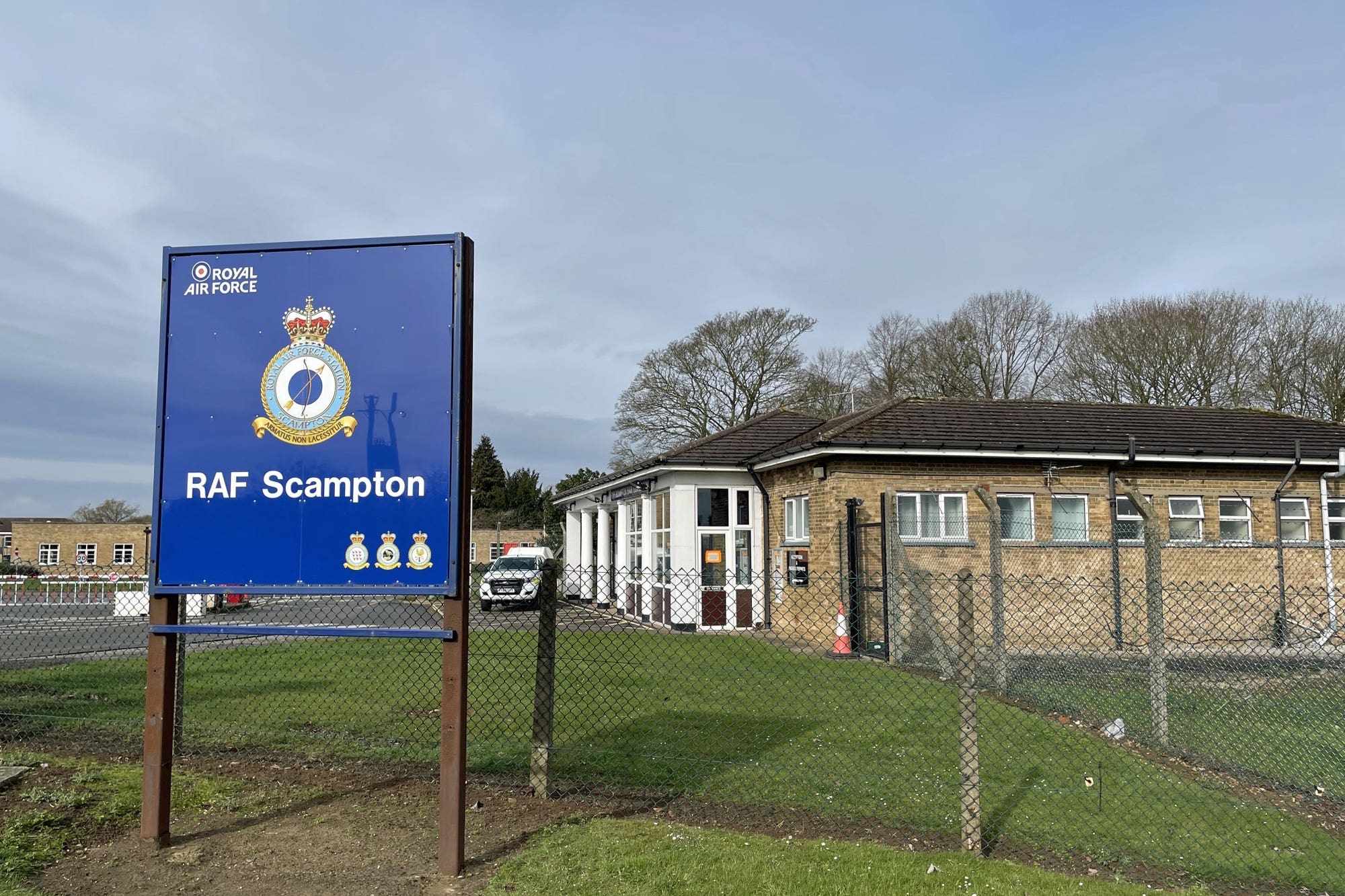 RAF Scampton in Lincoln, one of the sites identified for housing asylum seekers (Callum Parke/PA)