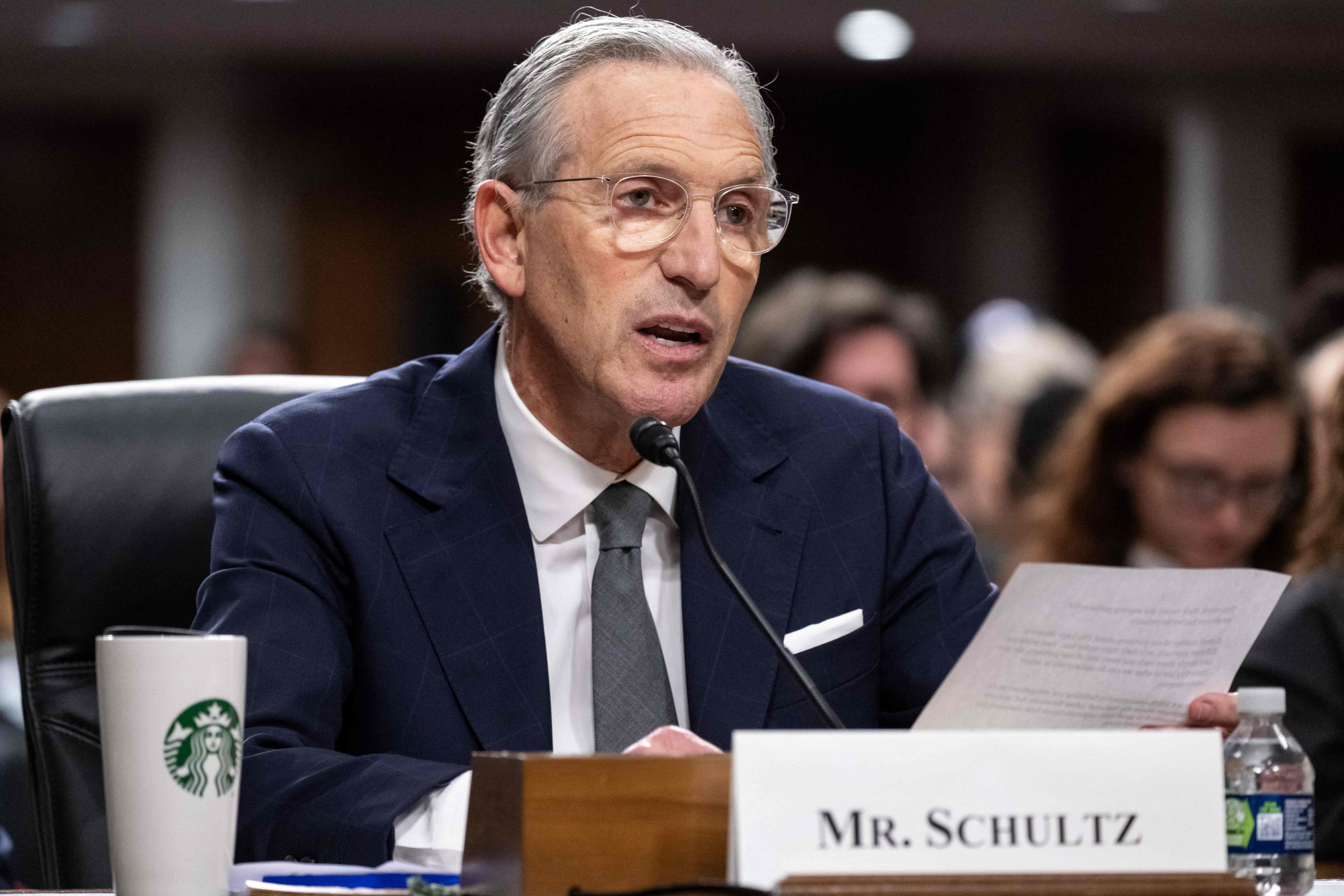 Howard Schultz says Starbucks has never broken the law. A judge said the company did ‘hundreds of times’