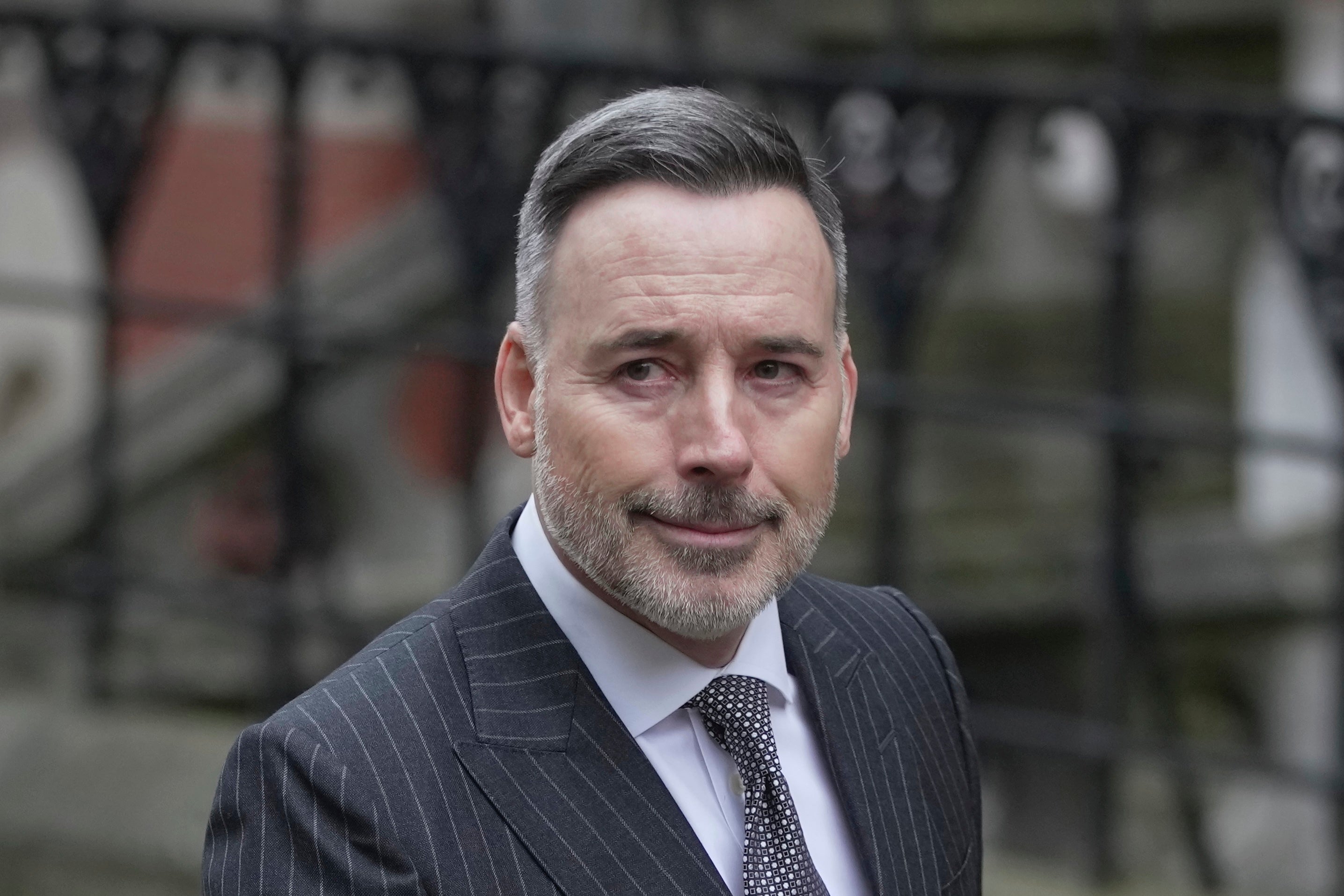 David Furnish, Elton John's husband, arrives the Royal Courts Of Justice on Wednesday