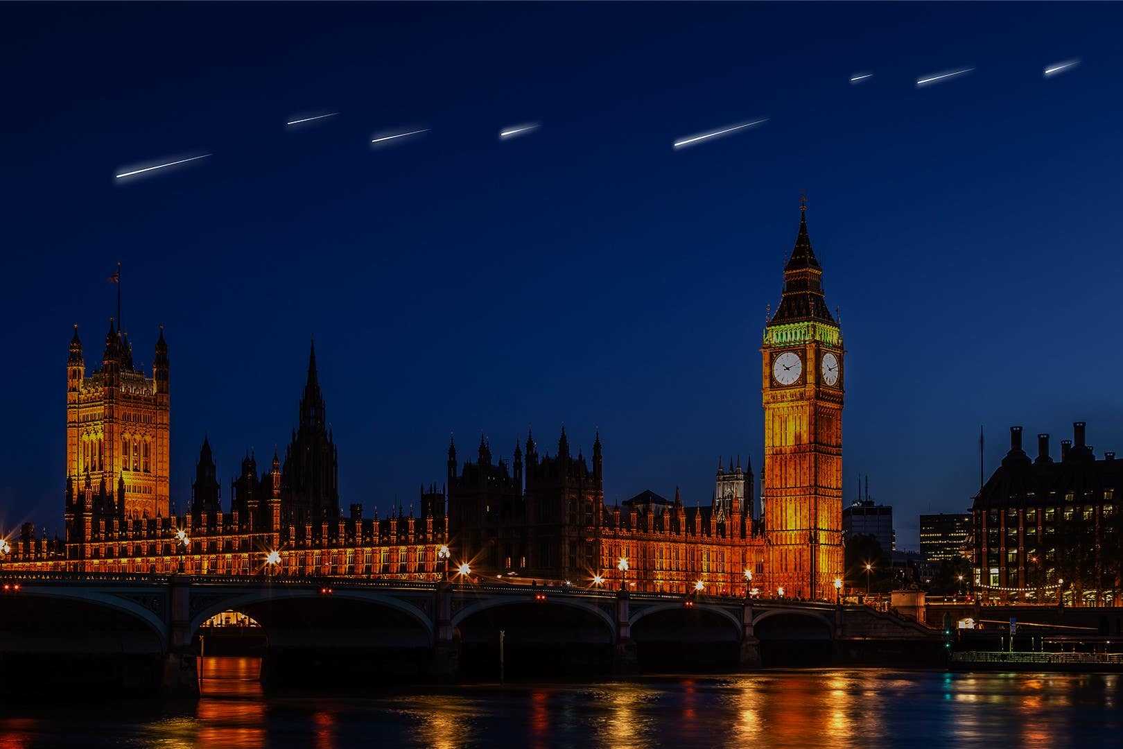 An artist’s impression of the world’s first meteor shower (ALE Co)