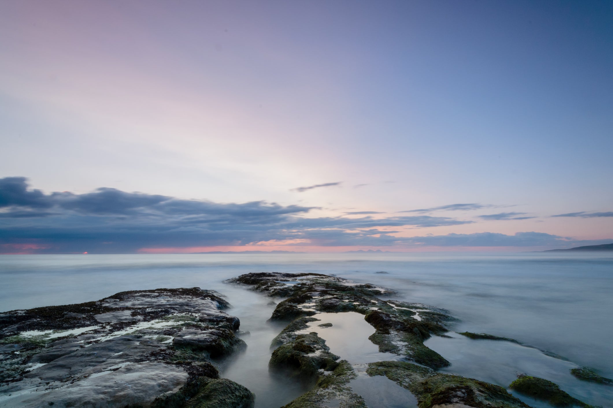 Sunset at Machrihanish on the west coast of Scotland