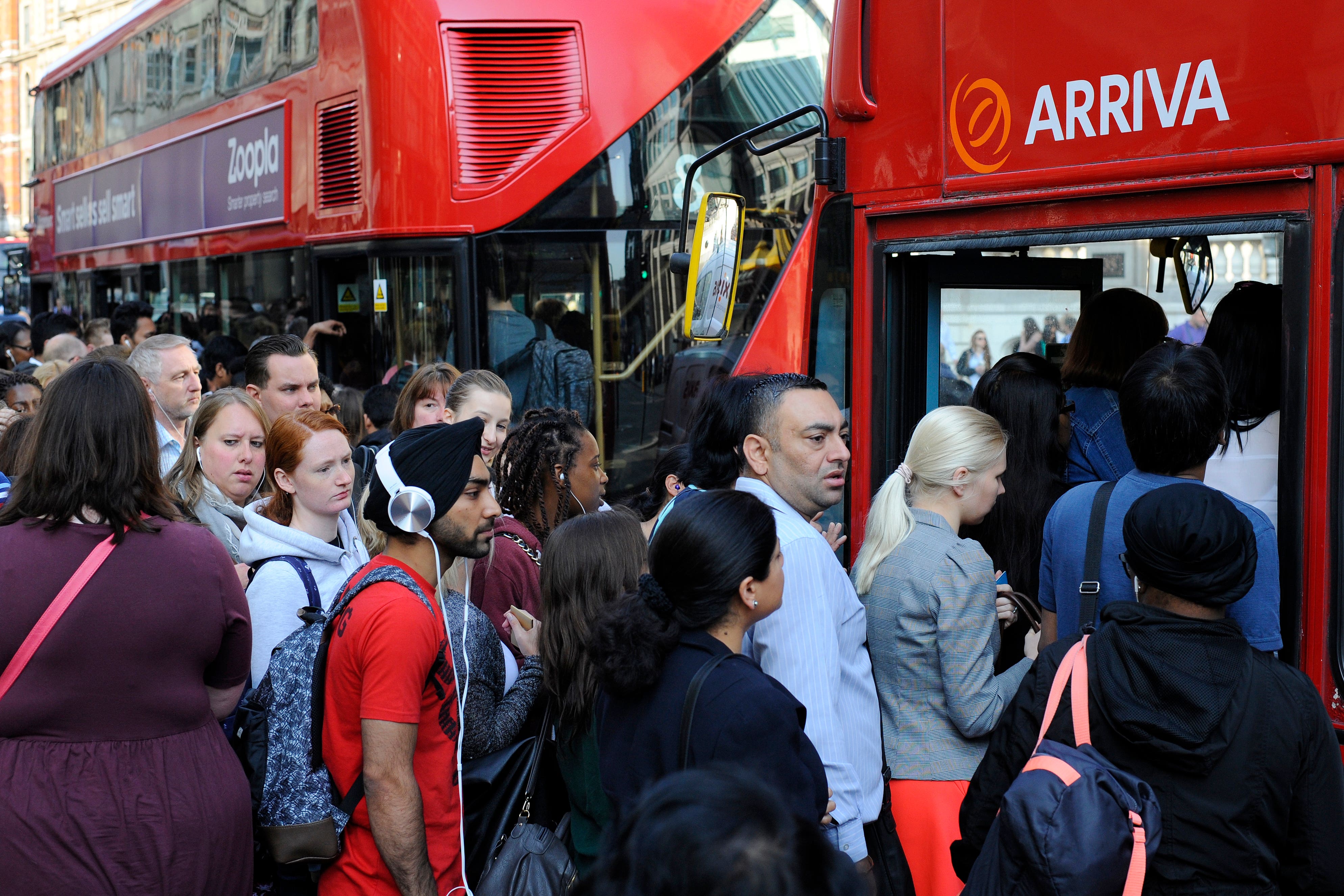 Local bus services in Britain will provide audible announcements and visual displays to improve accessibility for disabled passengers (PA)