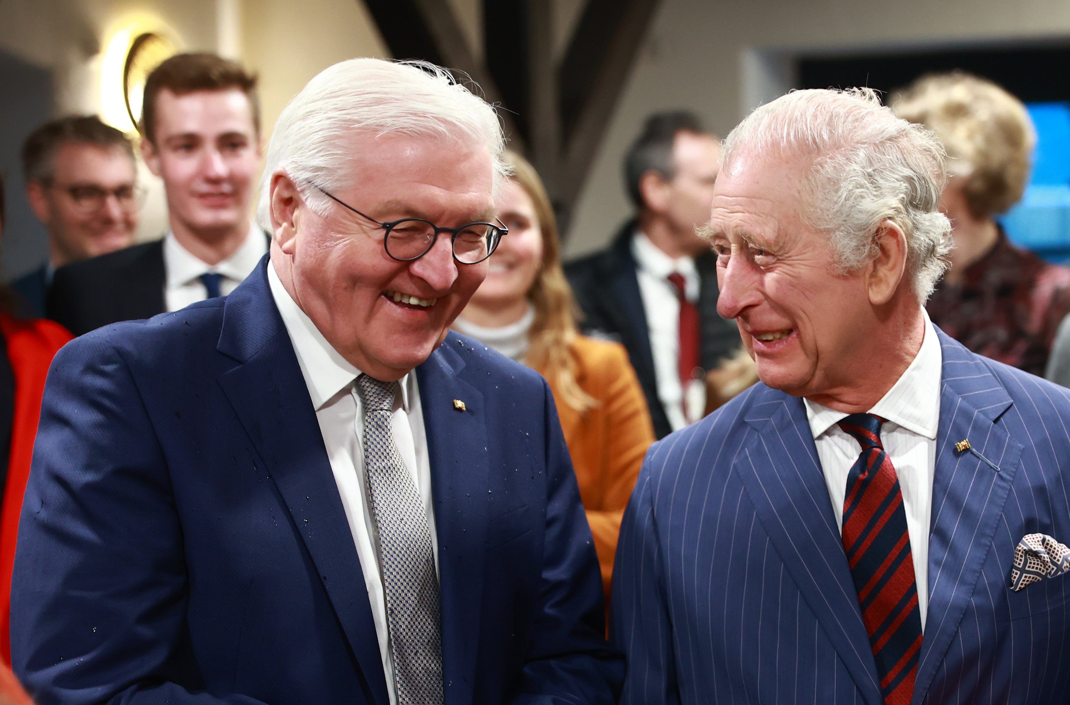 King Charles III and German President Frank-Walter Steinmeier visit the Brodowin eco-village in Chorin