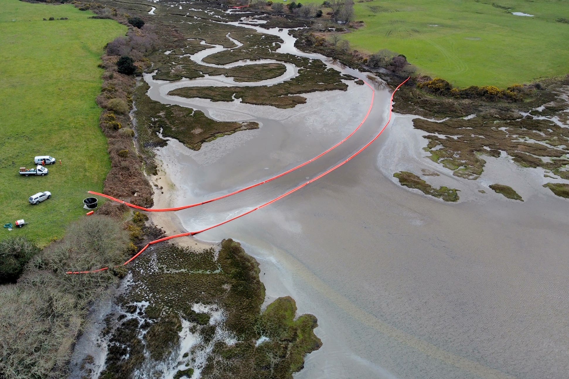 Dorset Wildlife Trust expressed concerns that the oil leak has not been contained (Ben Birchall/PA)