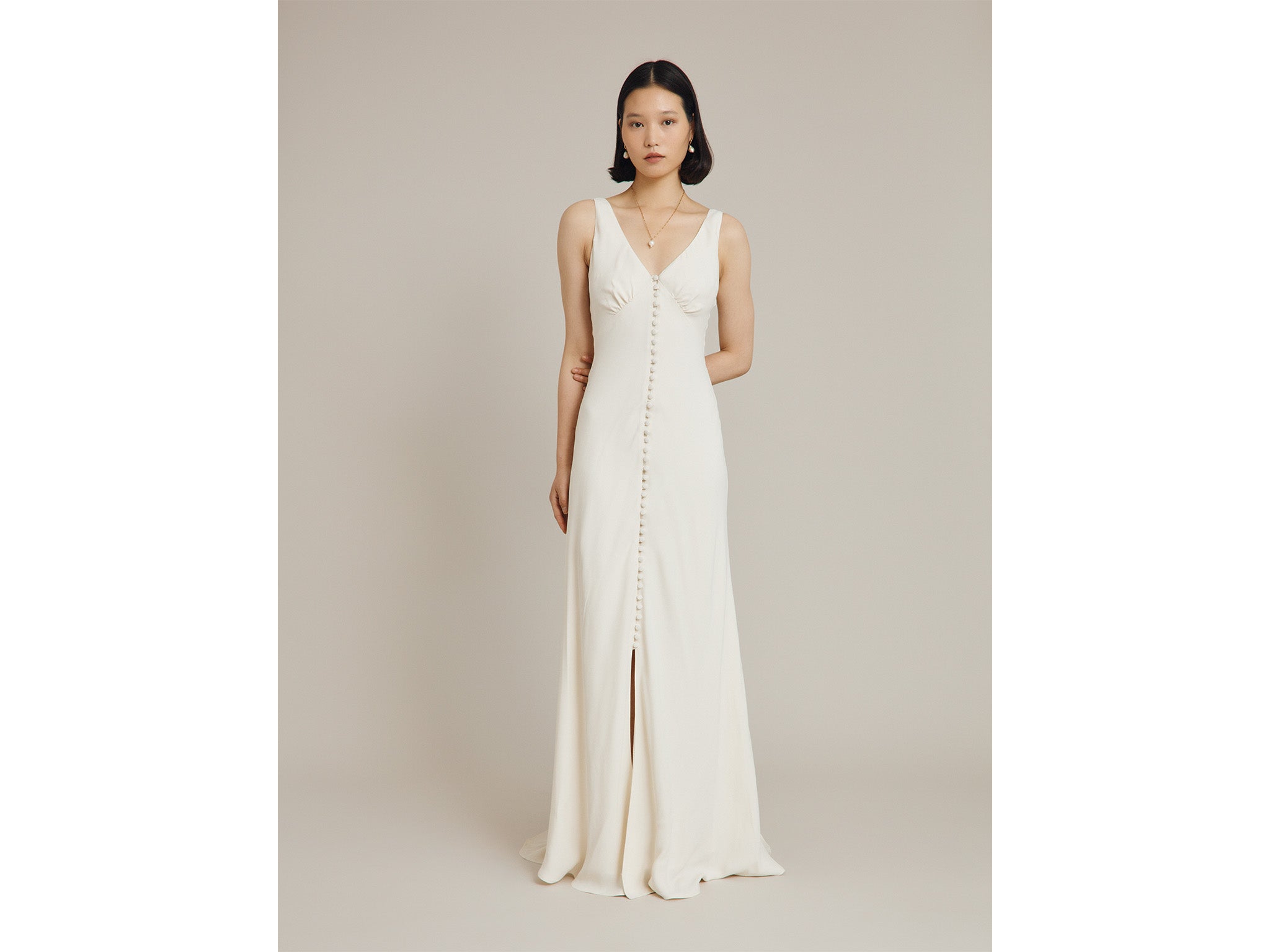 Ghost Phoebe crepe wedding dress