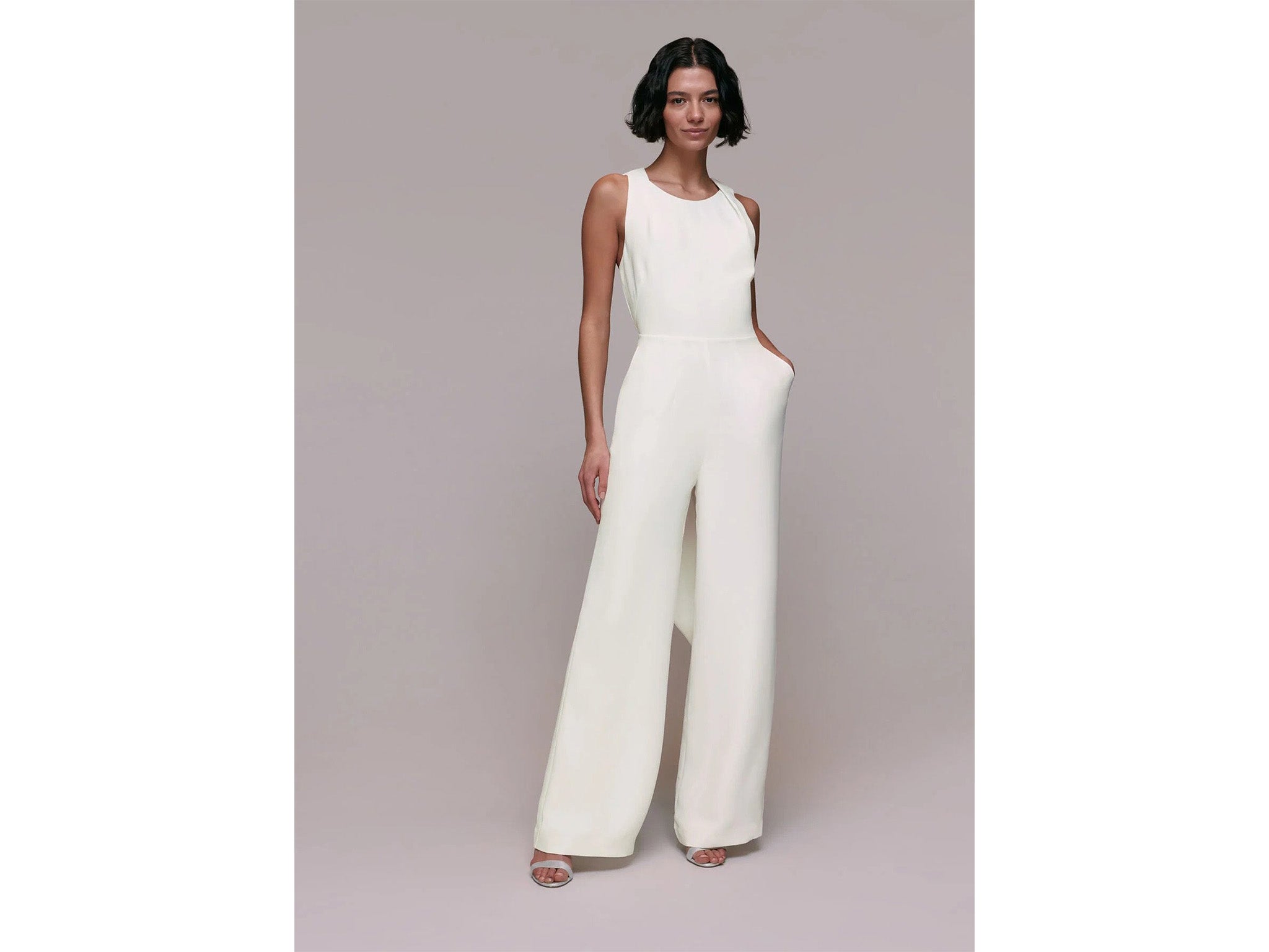 Whistles tie back bridal jumpsuit