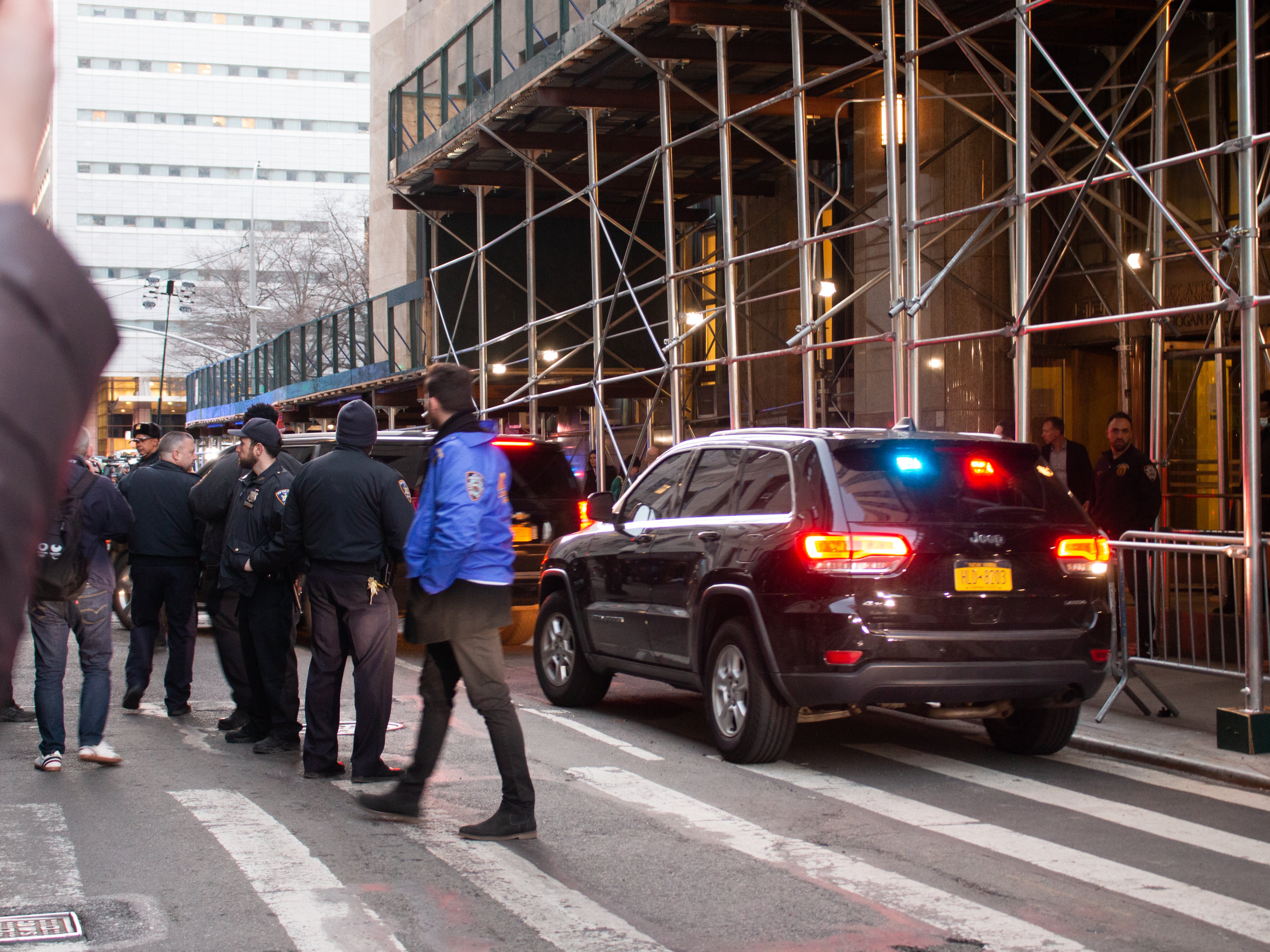 Manhattan District Attorney Alvin Bragg leaves the Manhattan Criminal Court on Thursday after announcing Donald Trump would be indicted