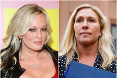 Marjorie Taylor Greene claims ‘Democrats want civil war’ as she attacks Stormy Daniels after Trump indictment