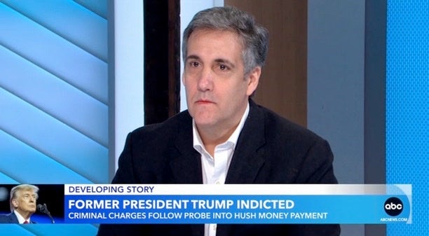 Michael Cohen spoke out on GMA on Friday morning after Donald Trump was indicted on criminal charges