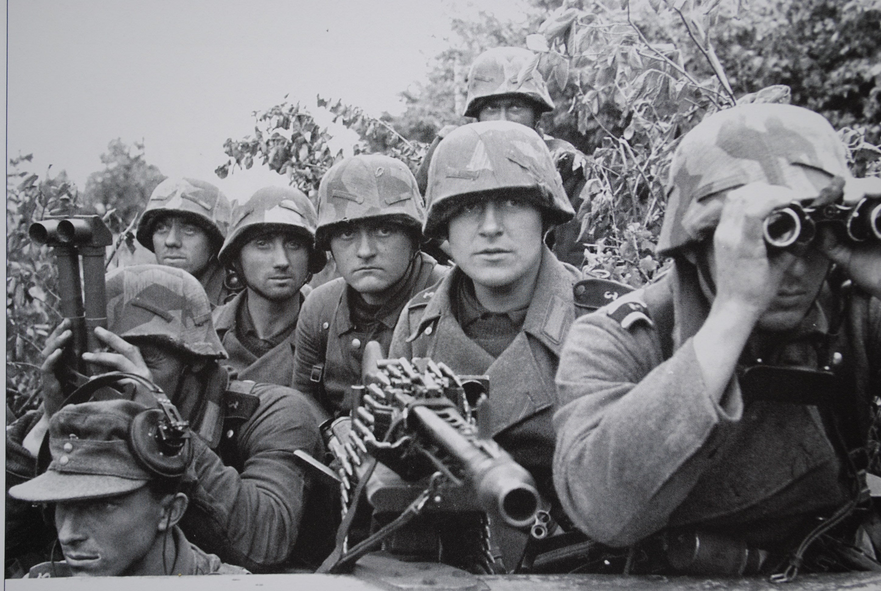 German soldiers from a Panzer division which was totally destroyed during Operation Cobra