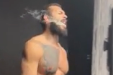 Andrew Tate paces and smokes cigar hours after house arrest release from jail