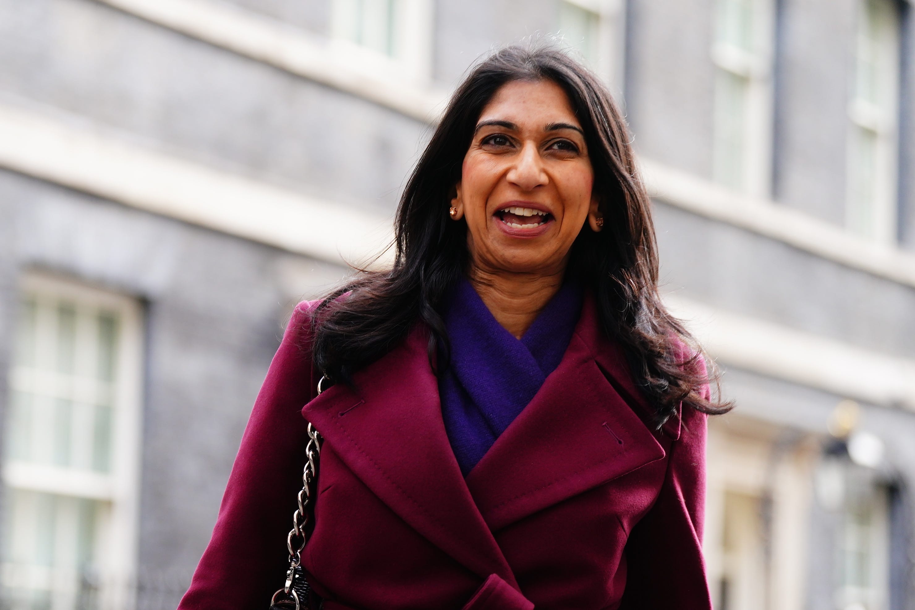 Home Secretary Suella Braverman will tour broadcast studios on Sunday (Victoria Jones/PA)