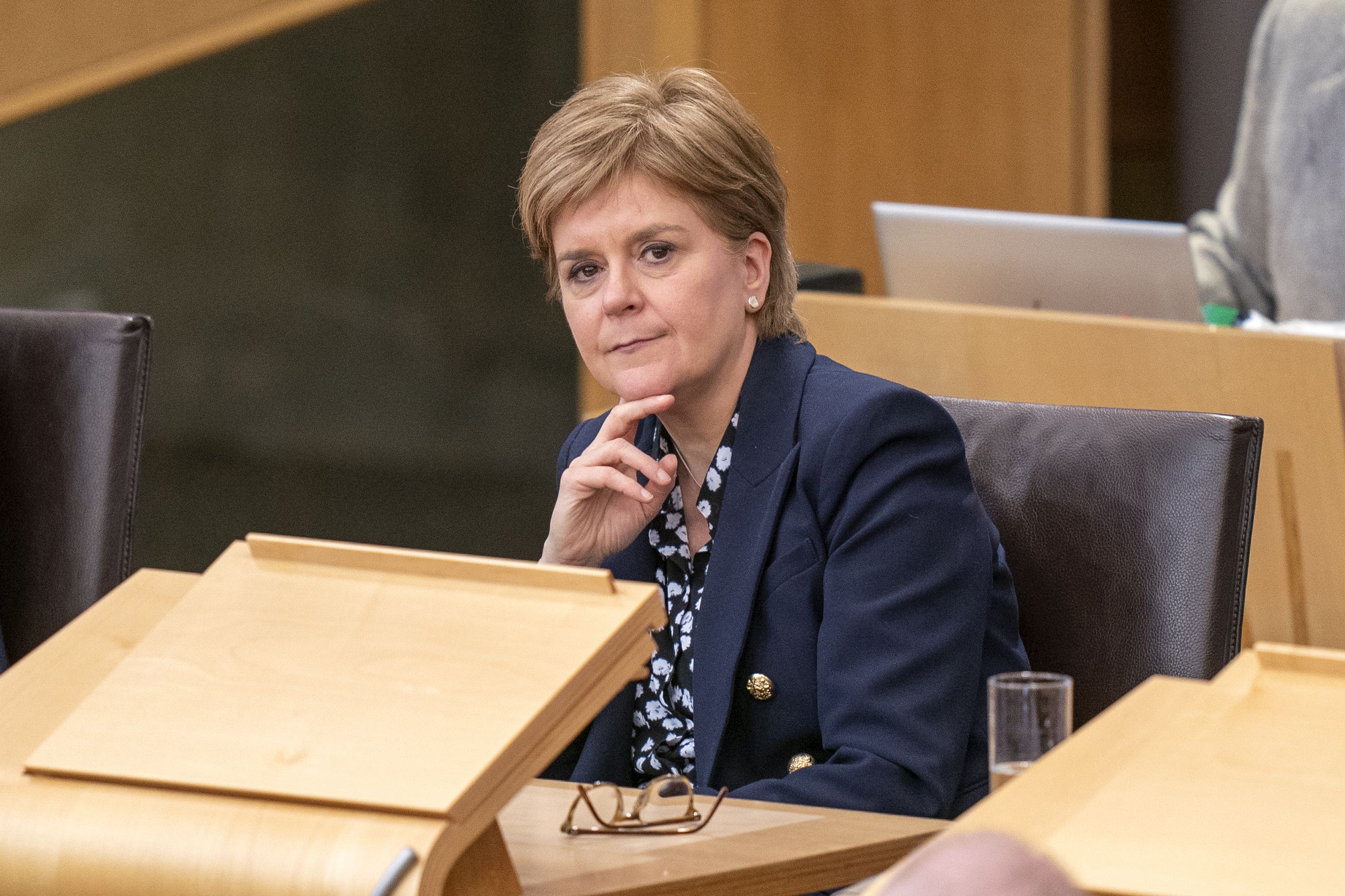 Nicola Sturgeon is now on the backbenches in Holyrood following her resignation as first minister (PA)