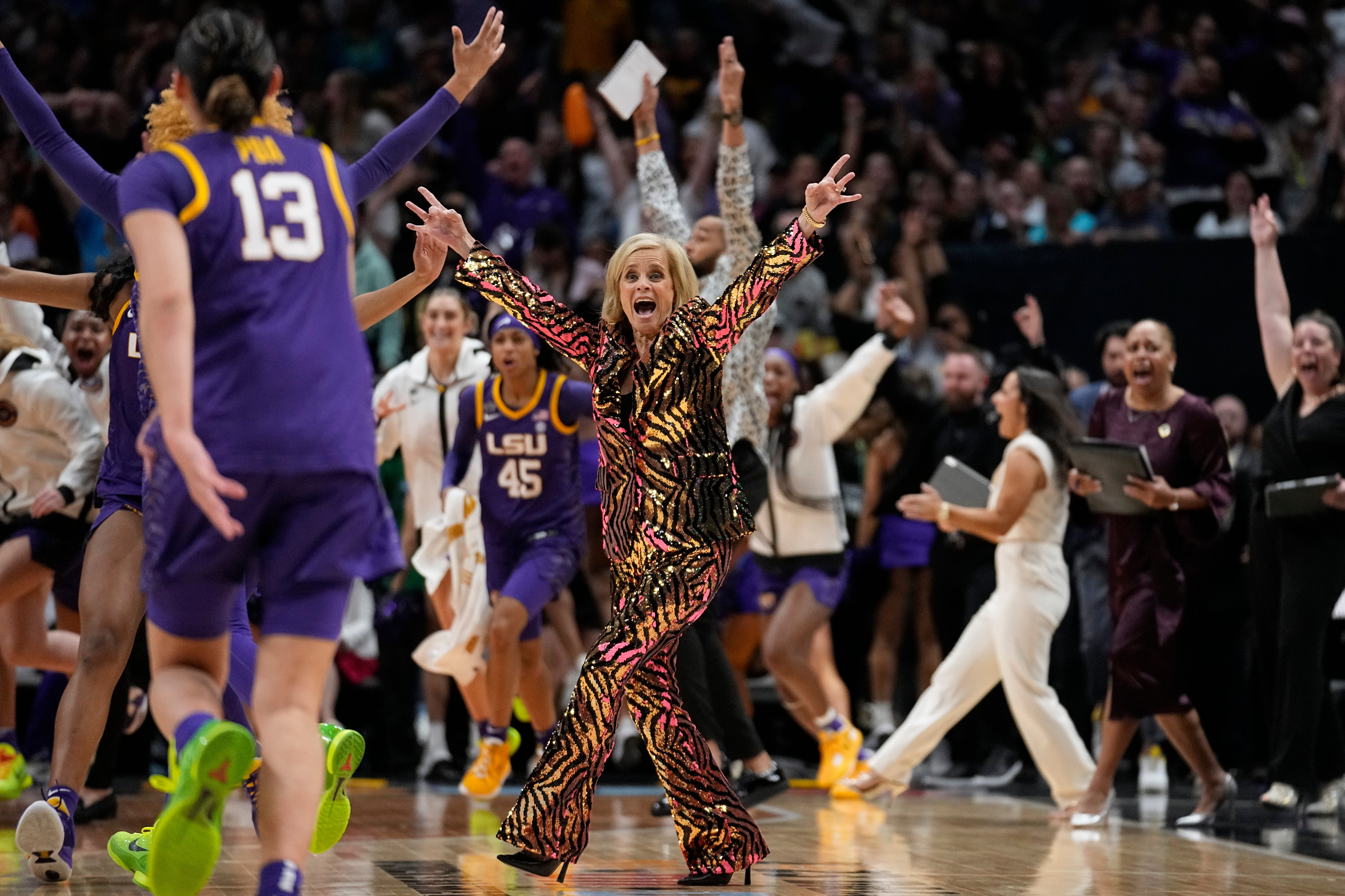 APTOPIX NCAA LSU Iowa Basketball