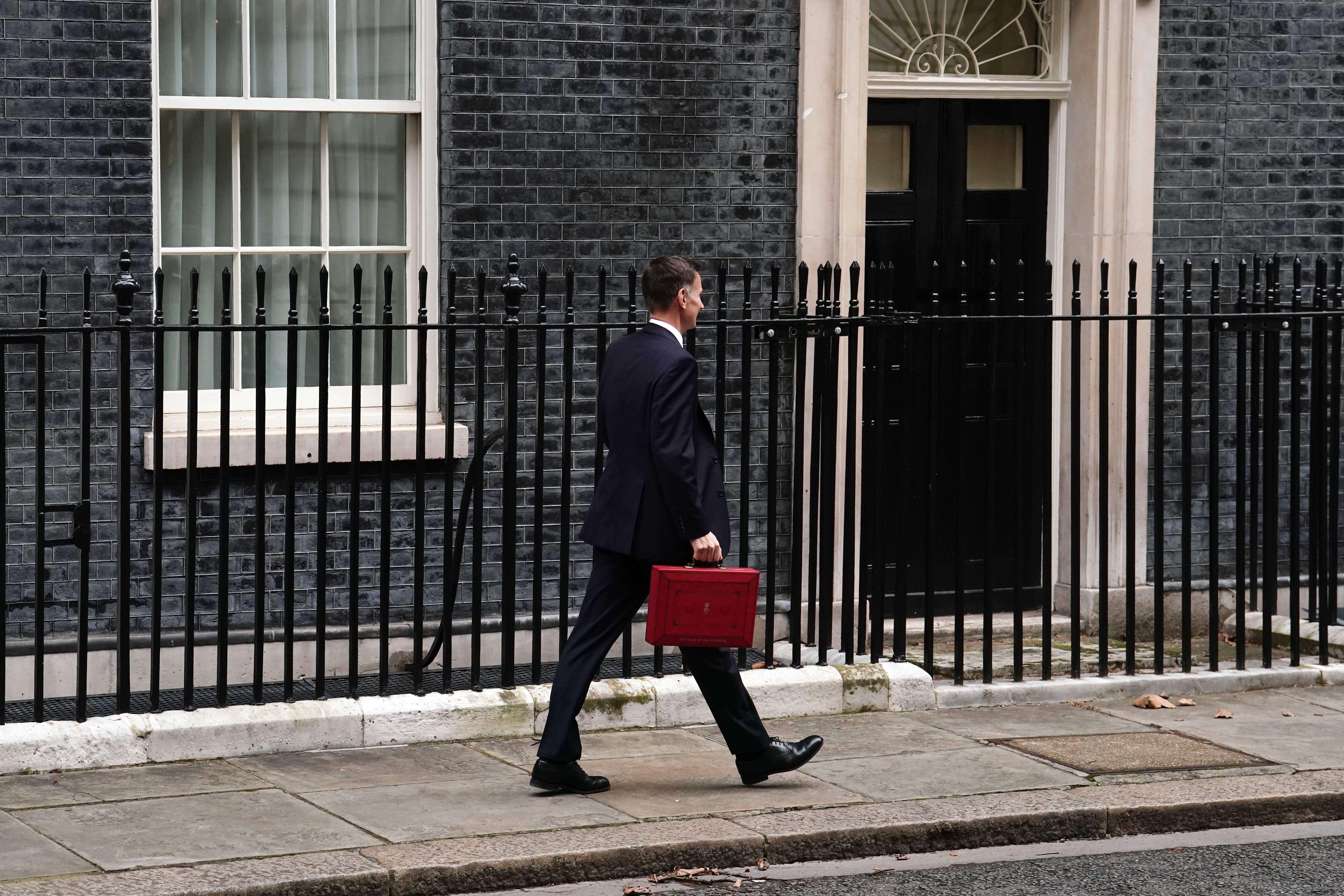 Chancellor of the Exchequer Jeremy Hunt (Jordan Pettitt/PA)