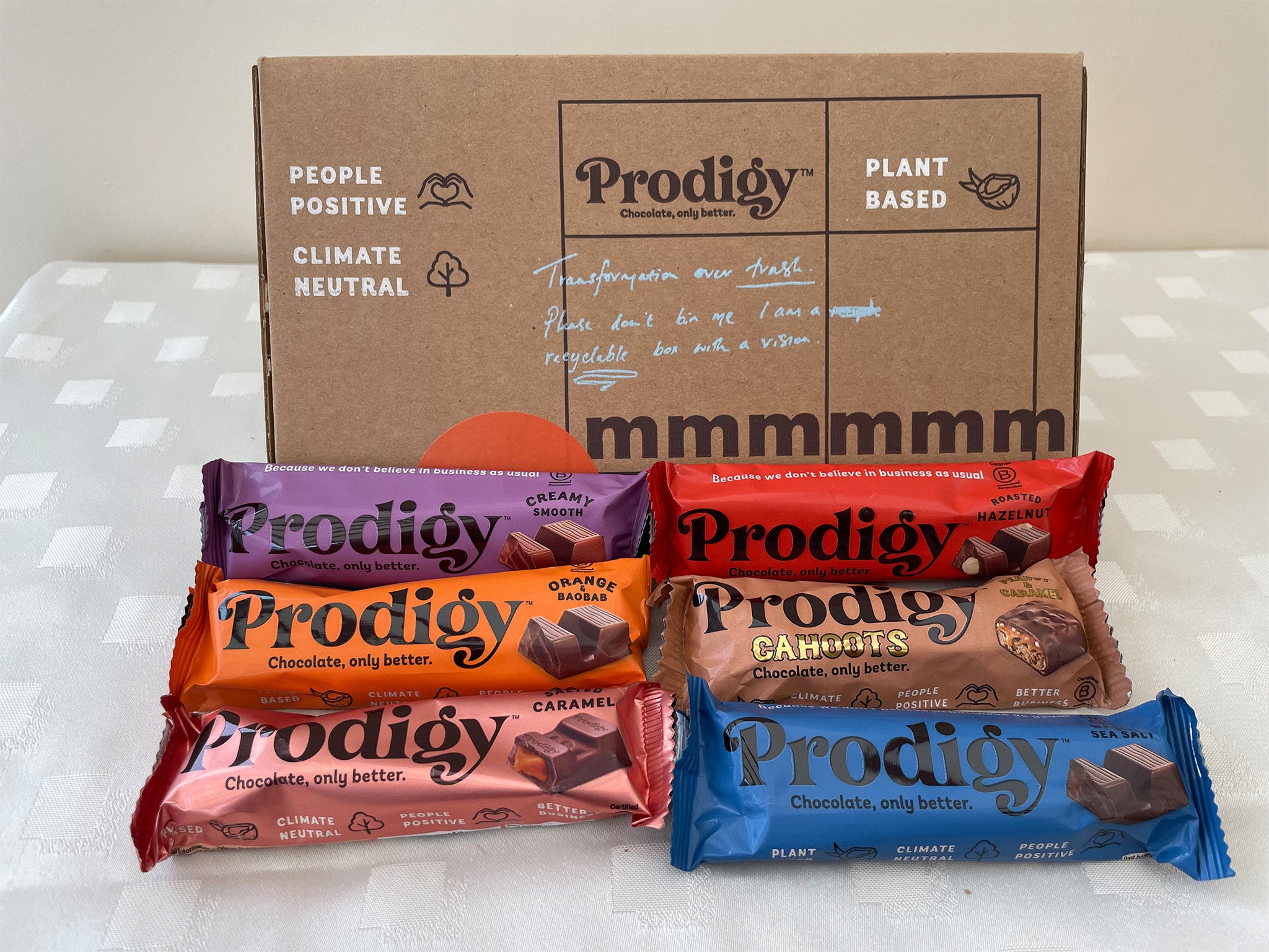 Prodigy variety pack of chocolate bars 