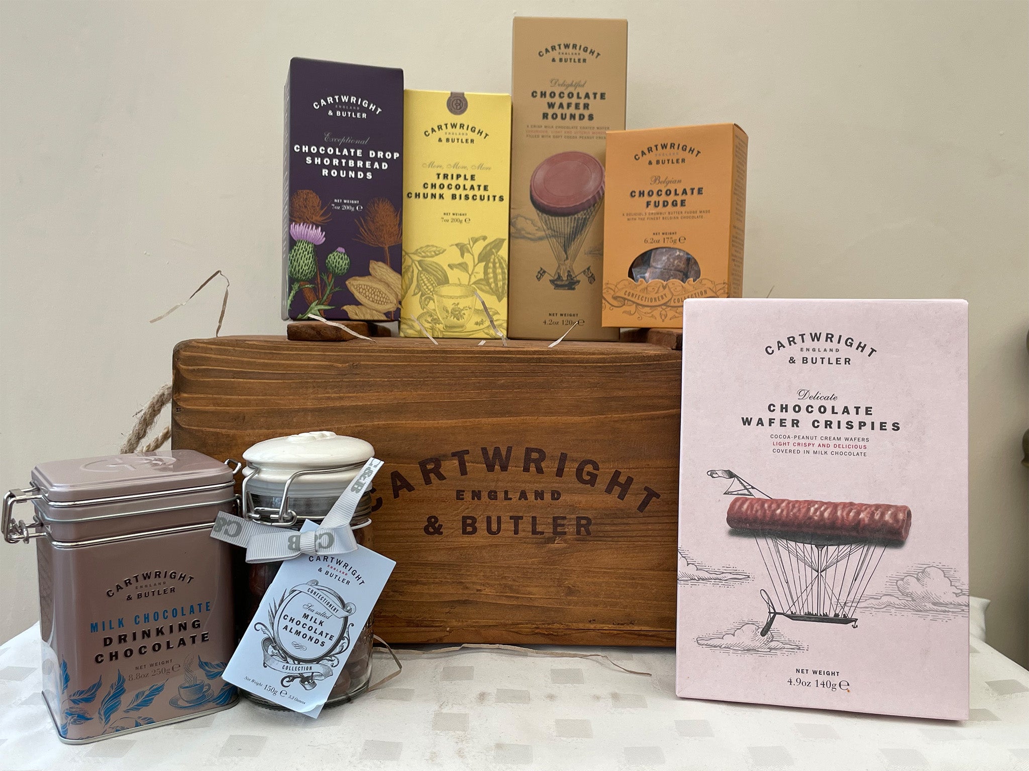 Cartwright and Butler the chocolate hamper