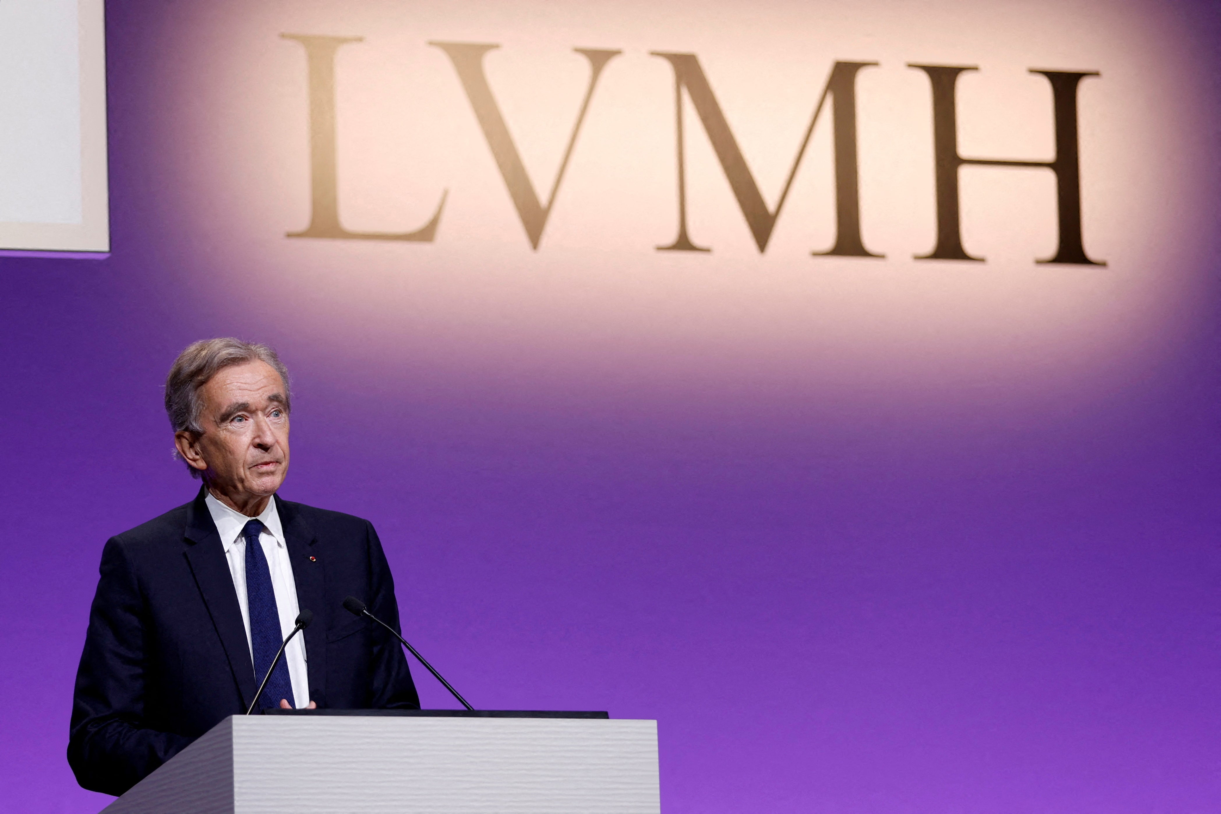 Bernard Arnault, chairman and CEO of LVMH Moet Hennessy Louis Vuitton