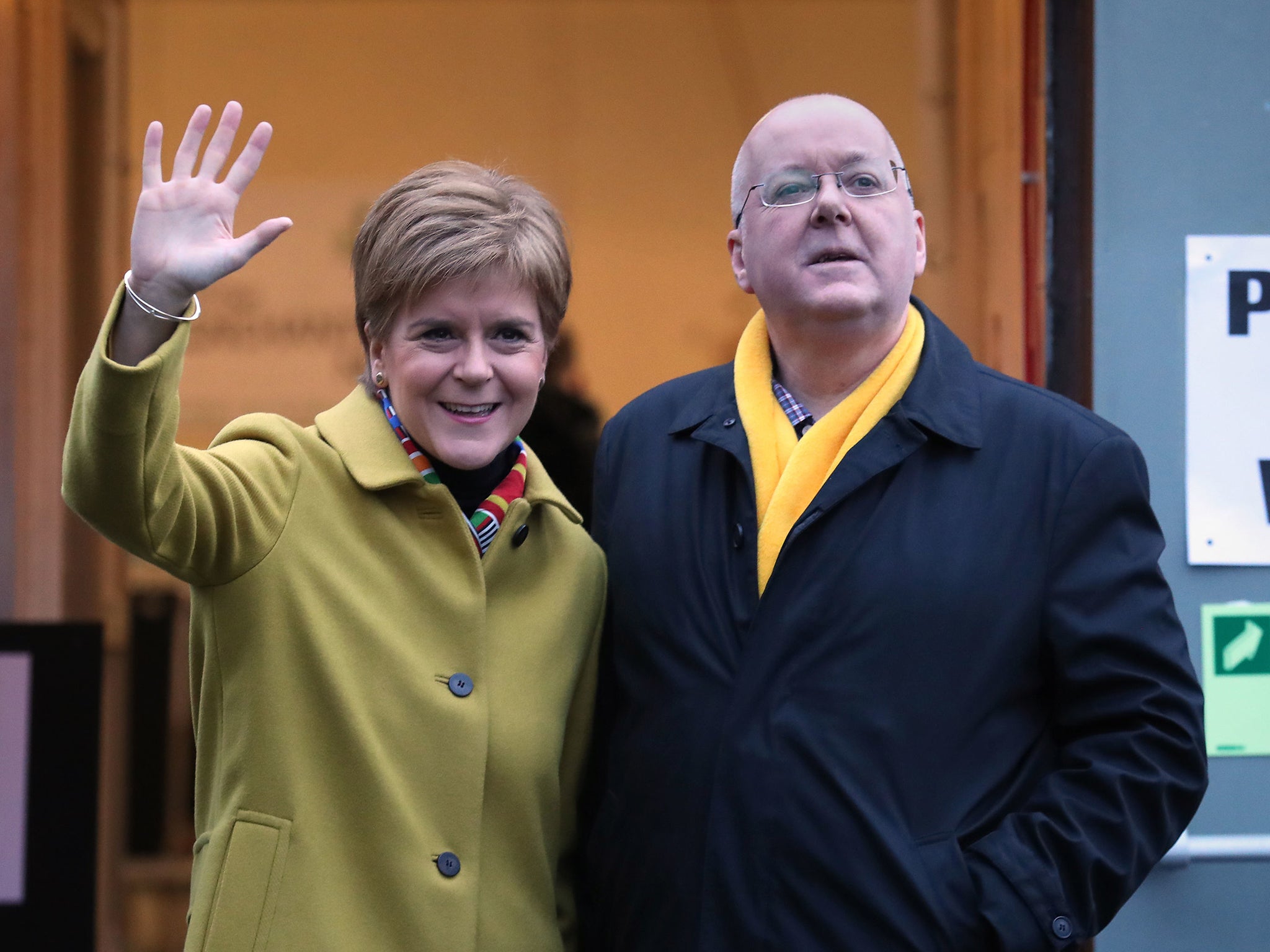 Nicola Sturgeon with husband Peter Murrell