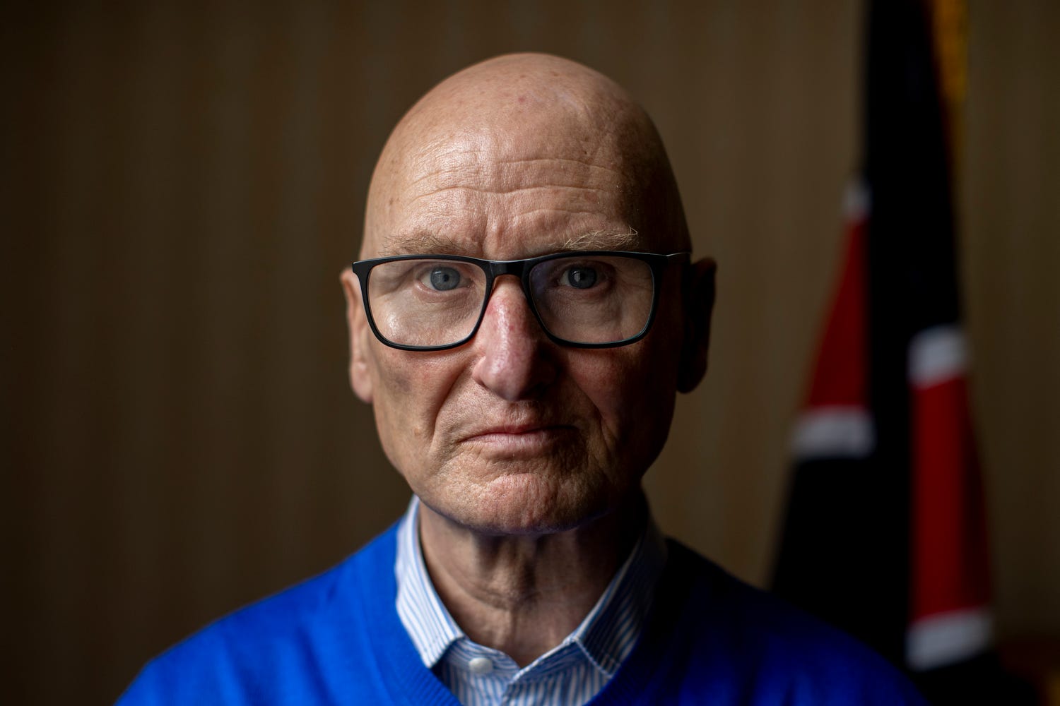 Billy Hutchinson of the Progressive Unionist Party (PUP) at his office in Belfast City Hall, ahead of the 25th anniversary of the Good Friday Agreement (Liam McBurney/PA)