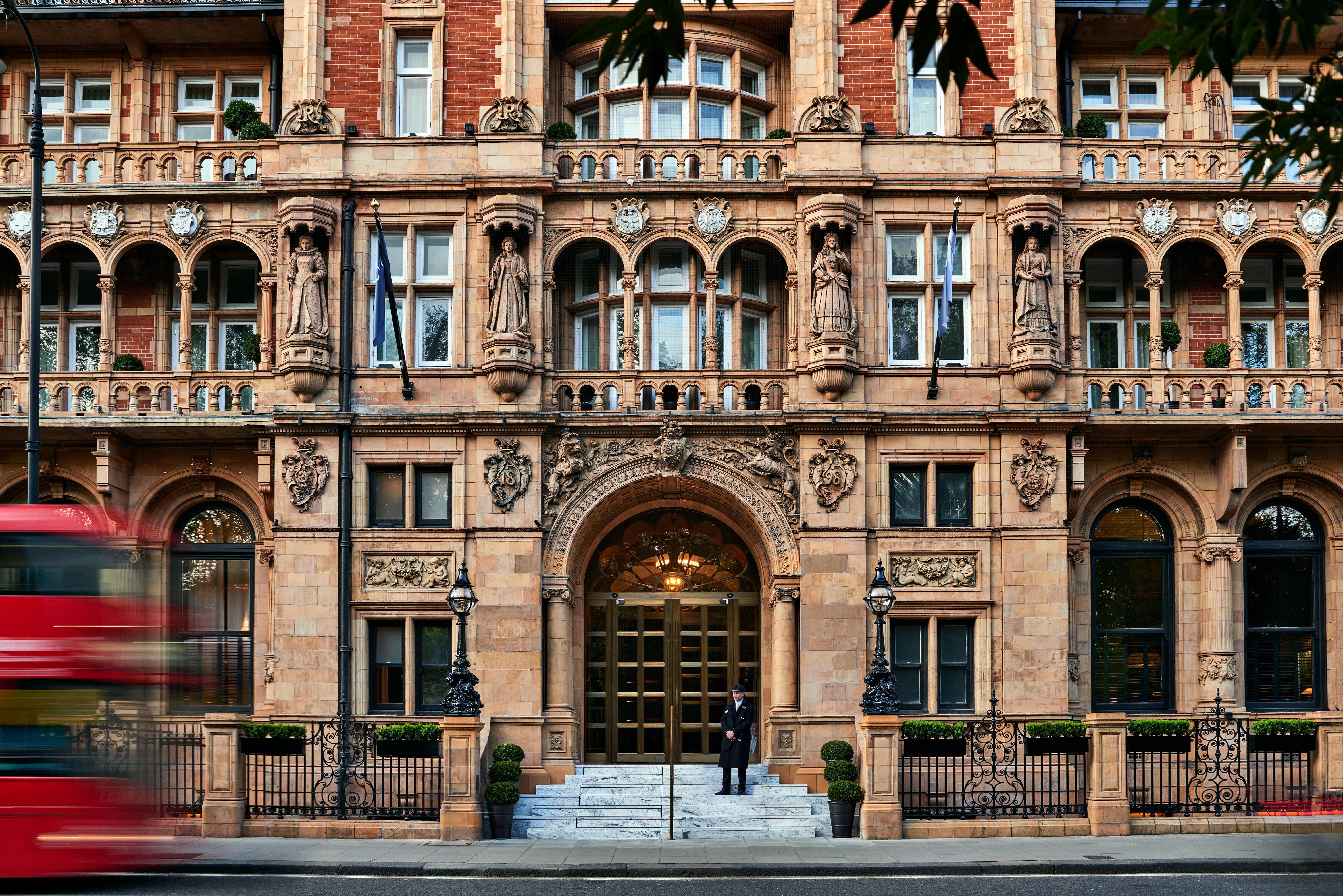 The imposing entrance to the Kimpton Fitzroy