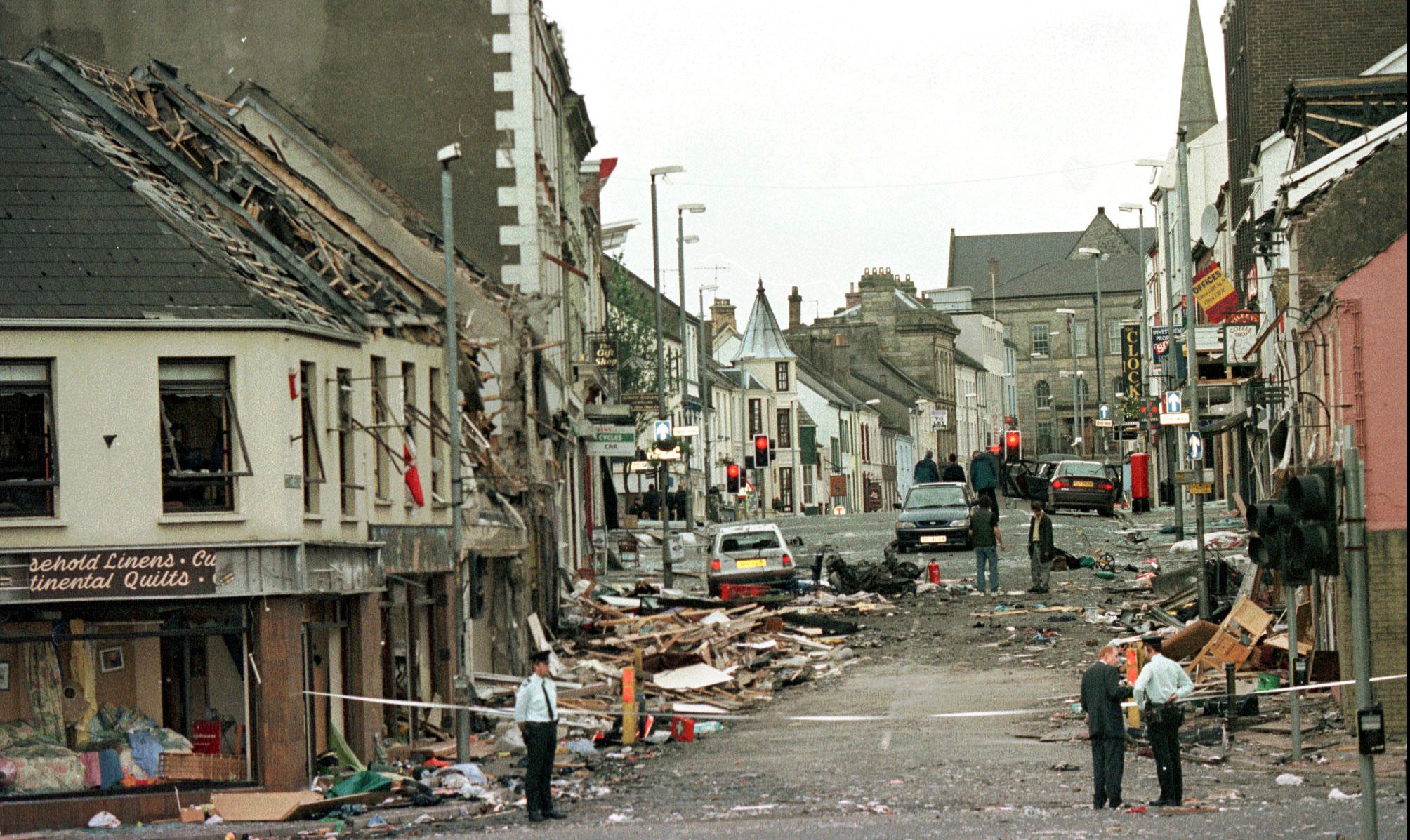 Devastation caused by the Omagh bomb in 1998