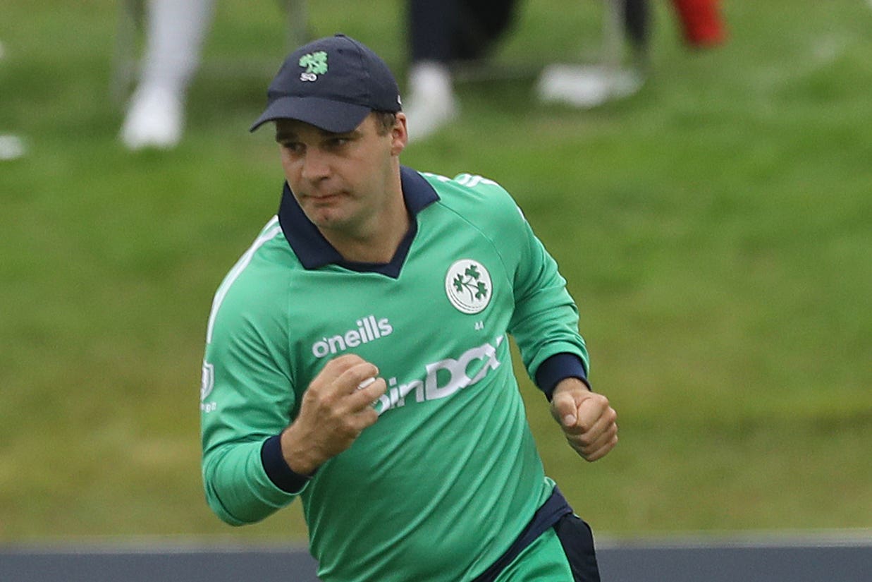 Andy McBrine starred for Ireland (Lorraine O’Sullivan/PA)