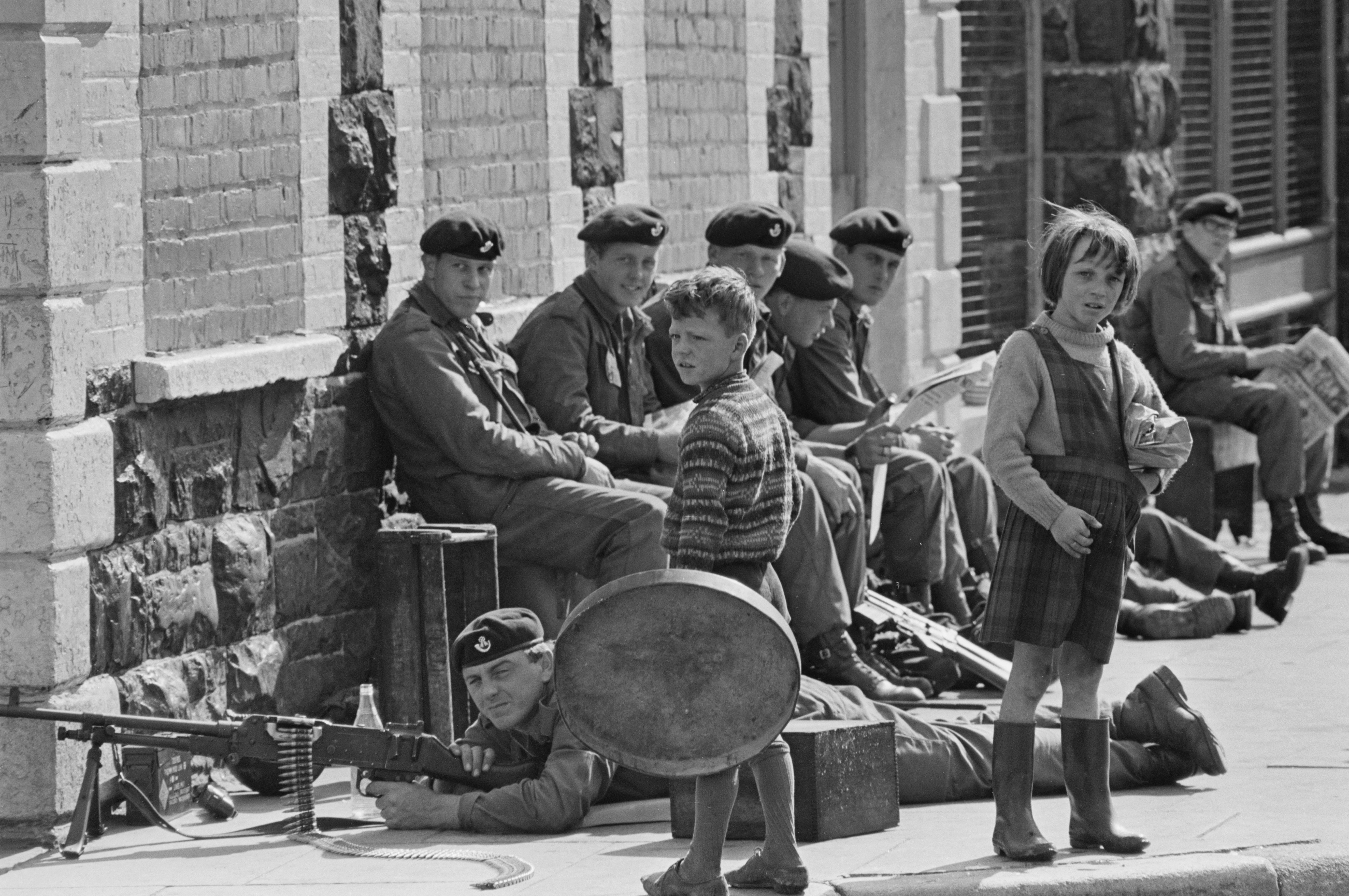 The people of Northern Ireland got used to seeing British soldiers in the streets