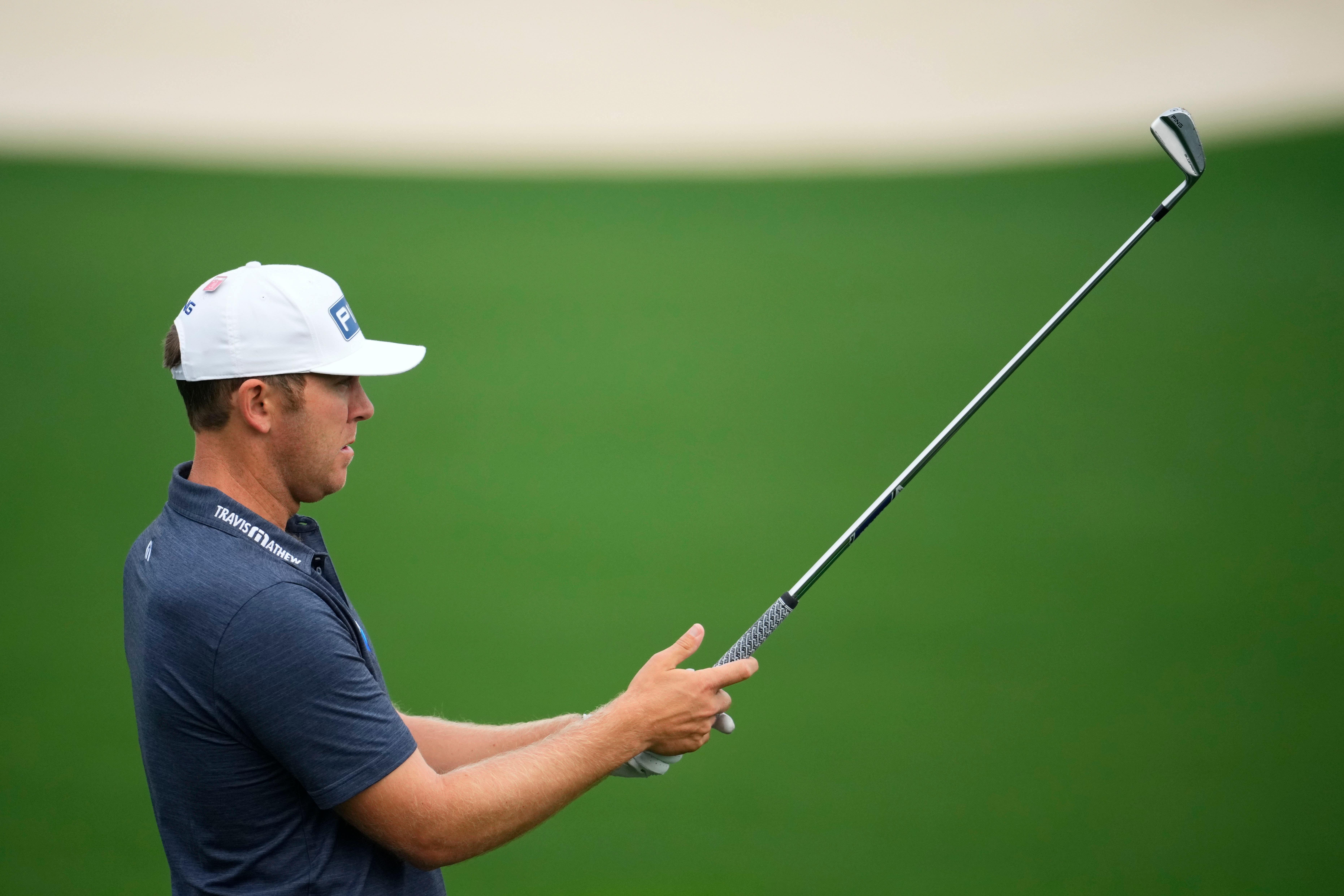 Seamus Power made a hole-in-one on consecutive holes in the par-three contest at the Masters (Matt Slocum/AP)