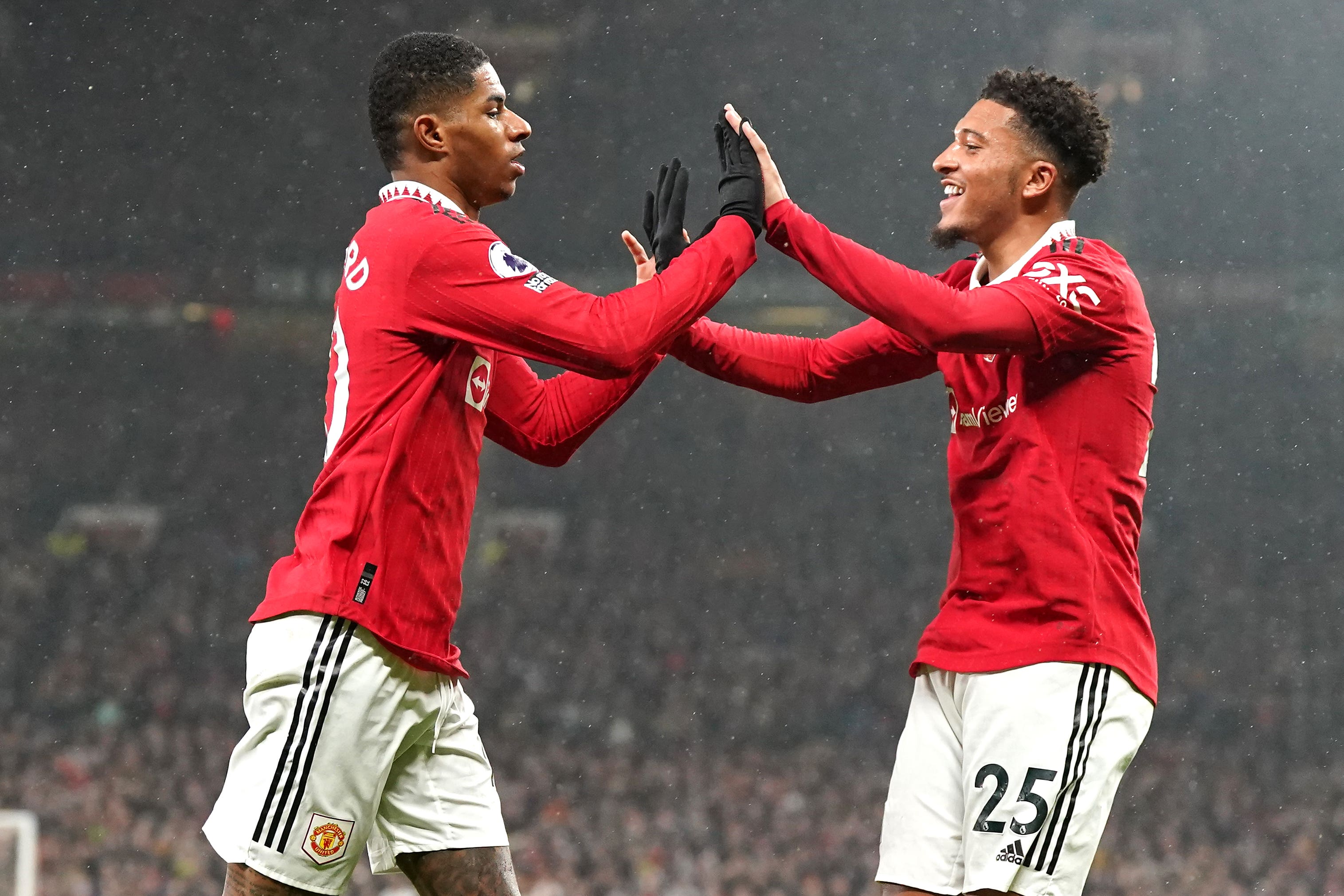 Marcus Rashford (left) earned Manchester United victory (Nick Potts/PA)