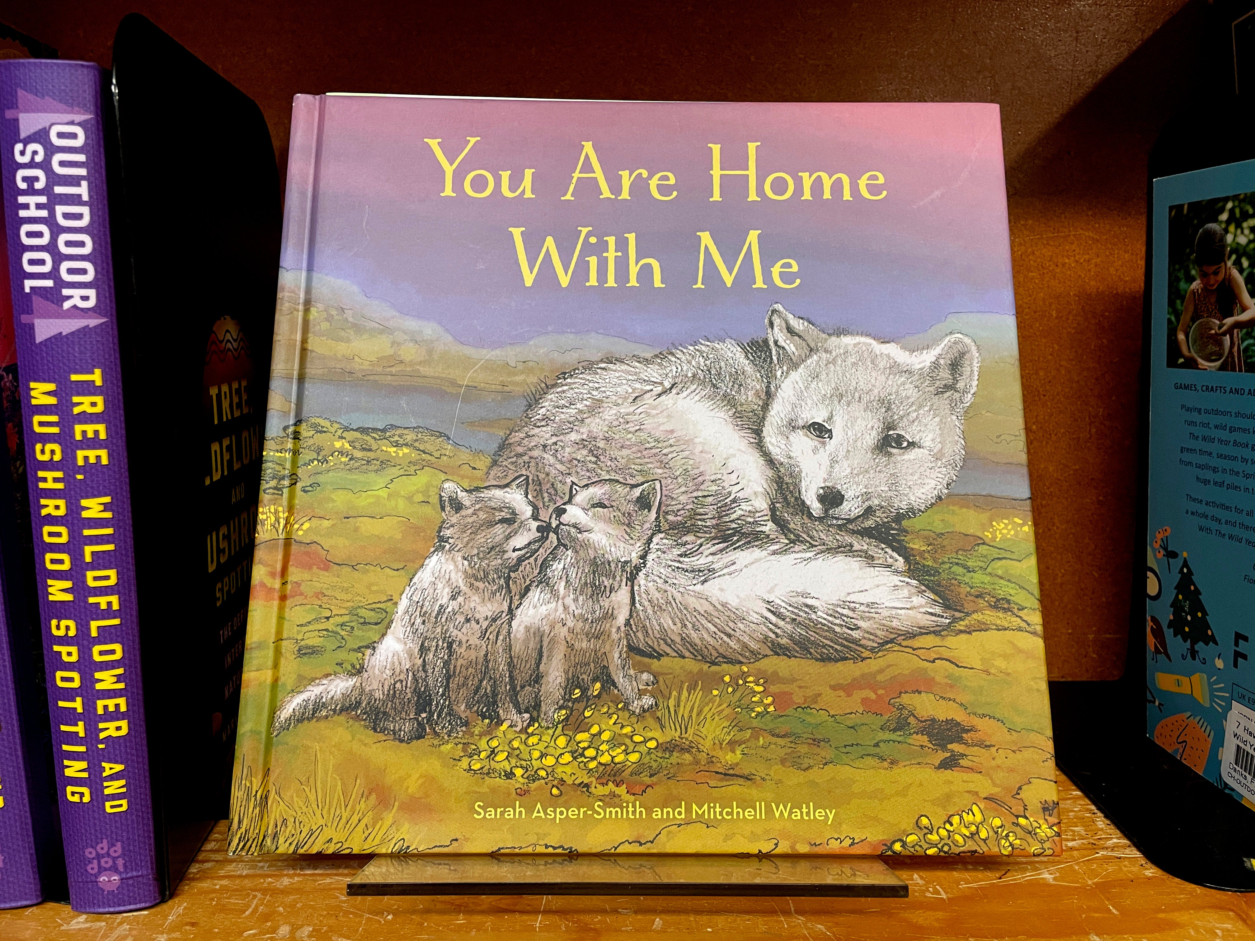 The children's book ‘You Are Home With Me’, illustrated by Mitchell Thomas Watley, is shown at a bookstore in Portland