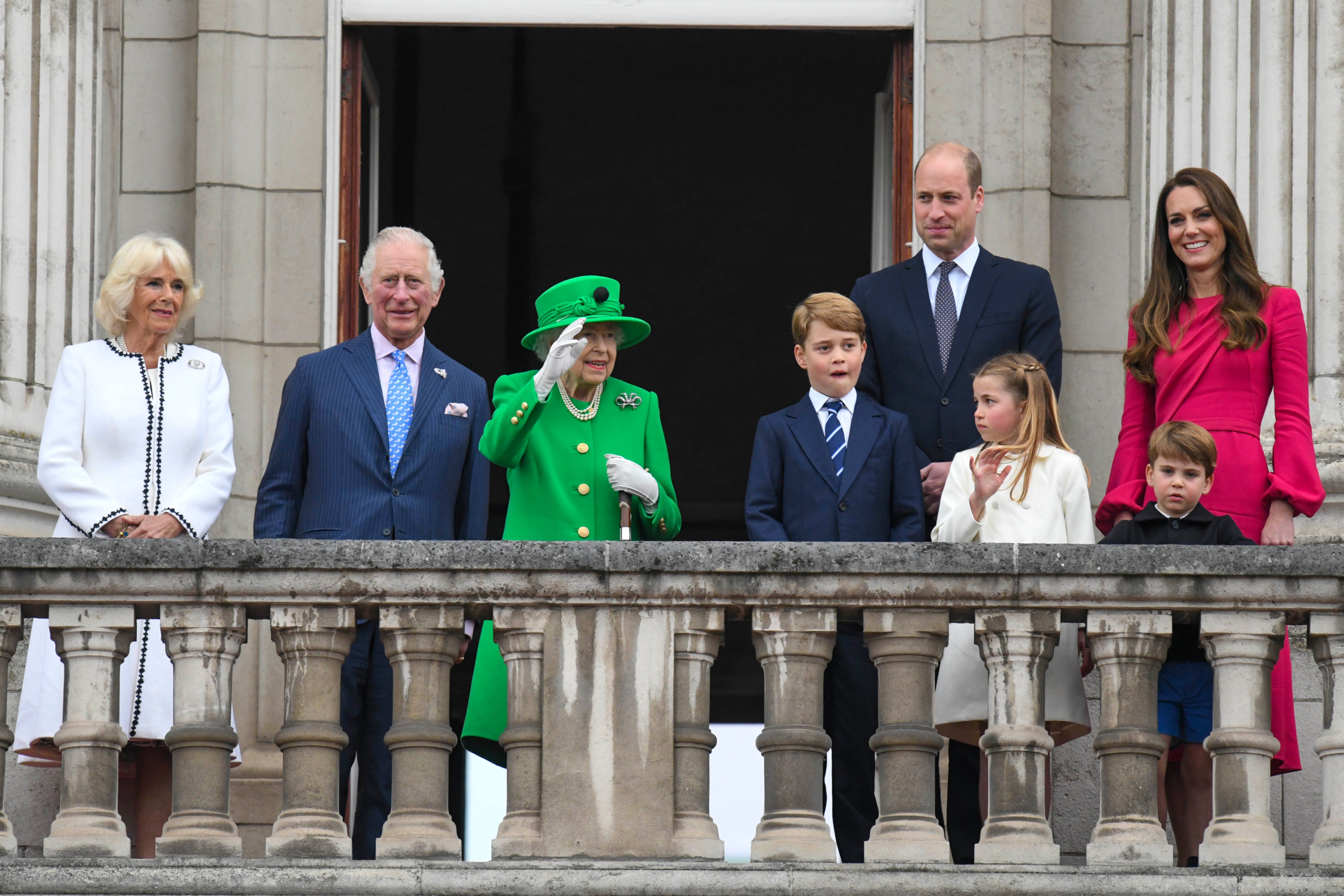 The royal family at the late Queen’s Platinum Jubilee in 2022