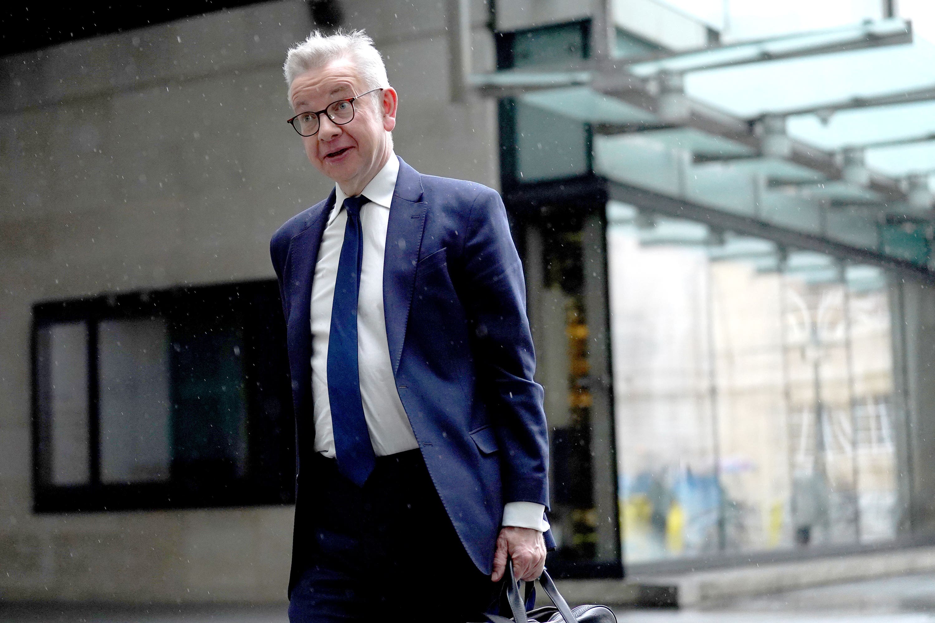 Communities Secretary Michael Gove at BBC Broadcasting House in London (Stefan Rousseau/PA)