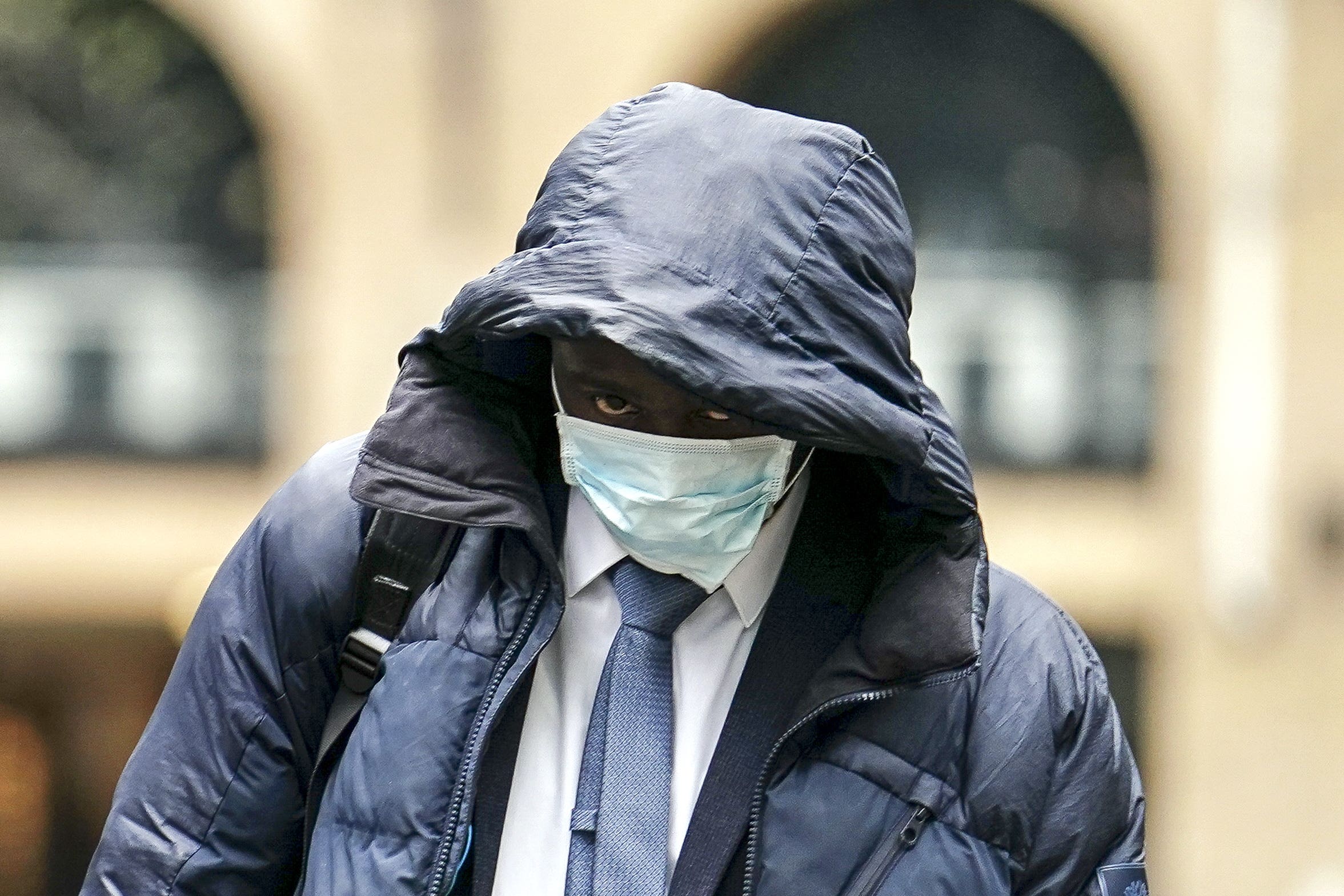 Coldstream Guardsman Rajon Graham at Southwark Crown Court (Jordan Pettitt/PA)