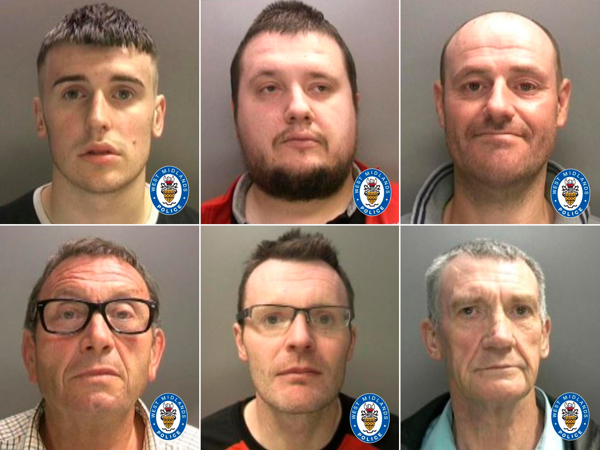 From left to right, top row: Luke Baker, Mark Smith , Lee Webb. Bottom row - John Griffiths, James Evans, David Evans