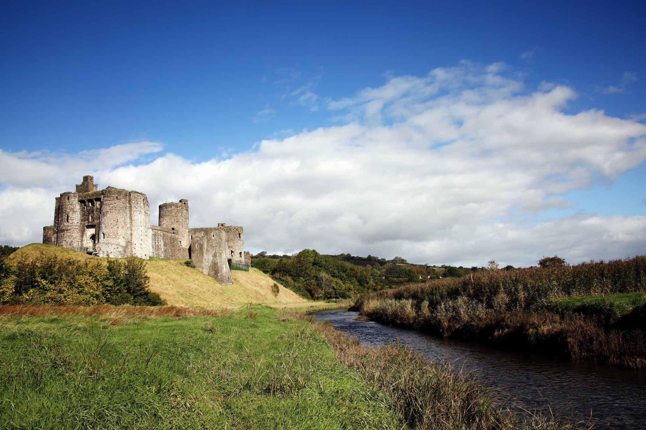 Kidwelly Castle in Carmarthenshire was a Norman stronghold, dating back to the 12th century